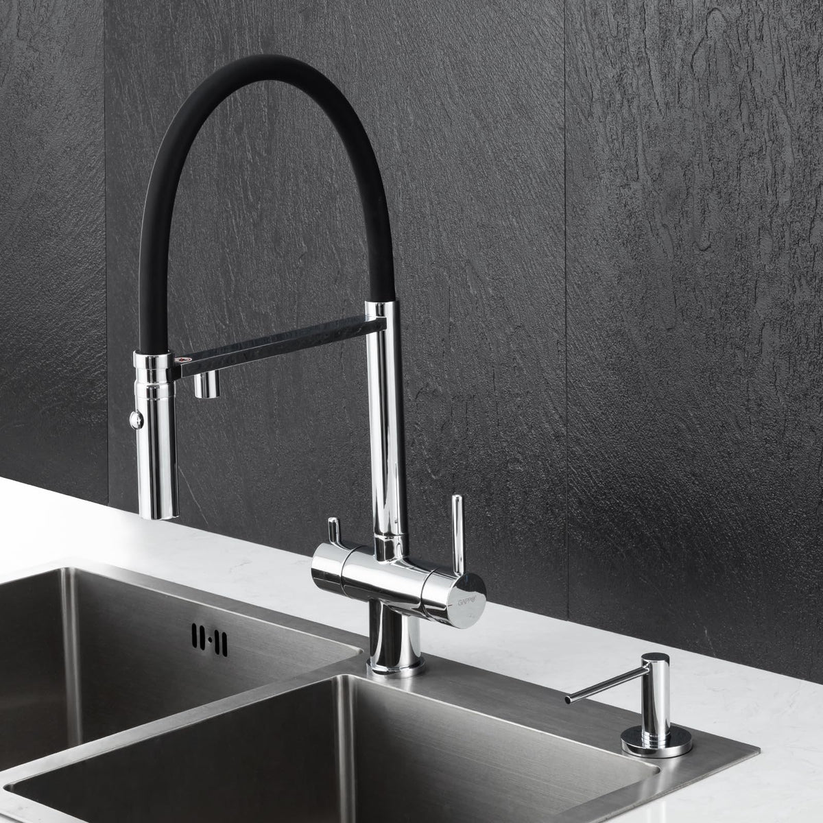 Soap Dispenser for Kitchen Sink Polished Chrome