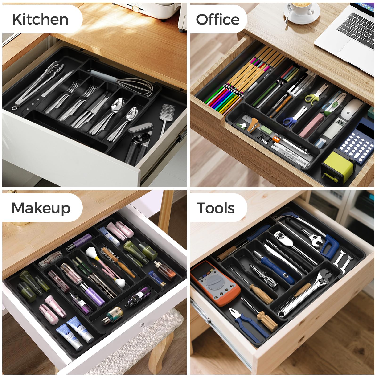 Extra Large Expandable Silverware Organizer