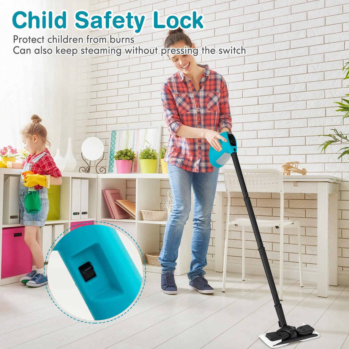 Handheld MultiPurpose Steam Cleaner with 17 Pieces