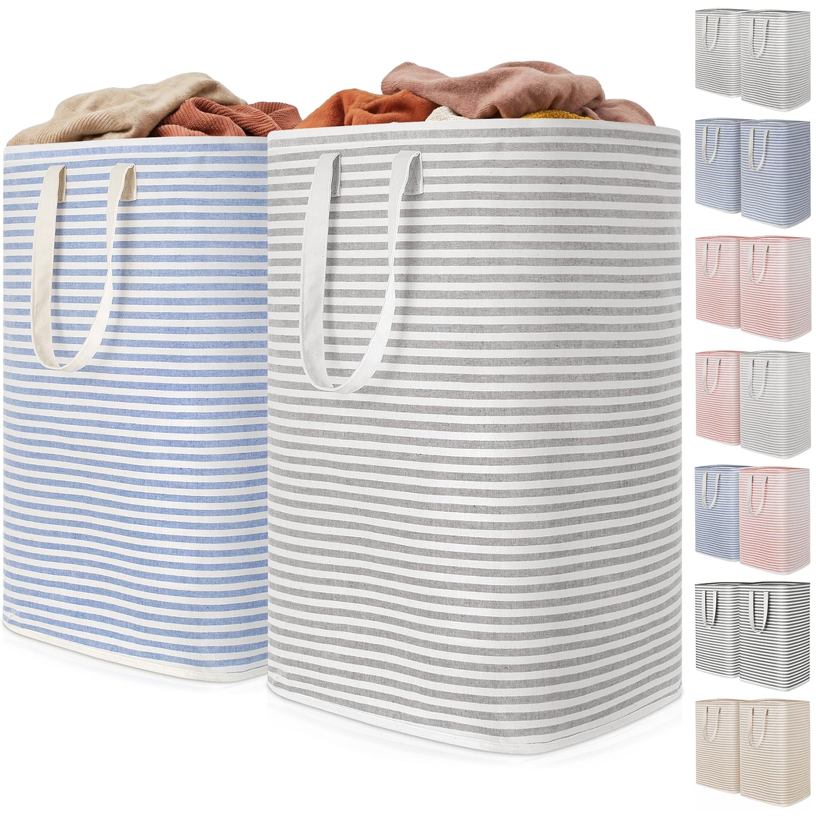 2 Pack Laundry Basket 80L Each (2 Count)