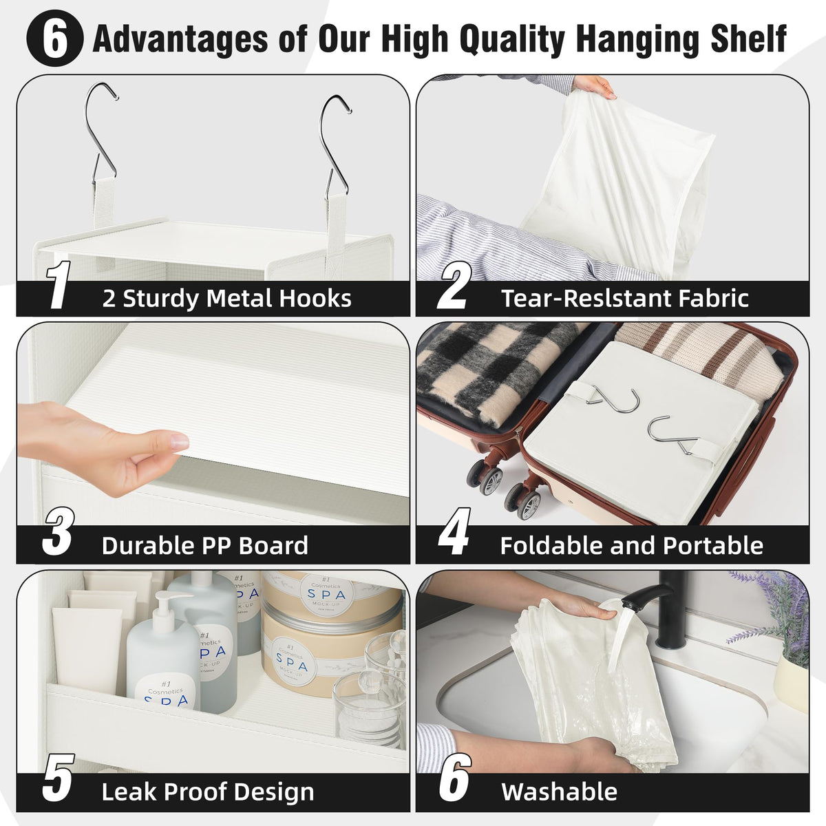 4 Shelf Hanging Closet Organizer