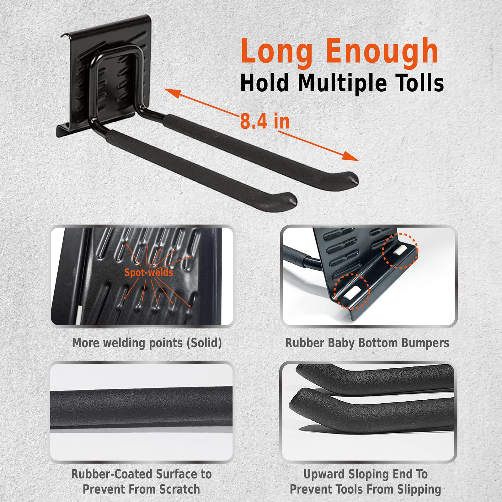 96" Garage Storage Wall Organizer with 1200lbs