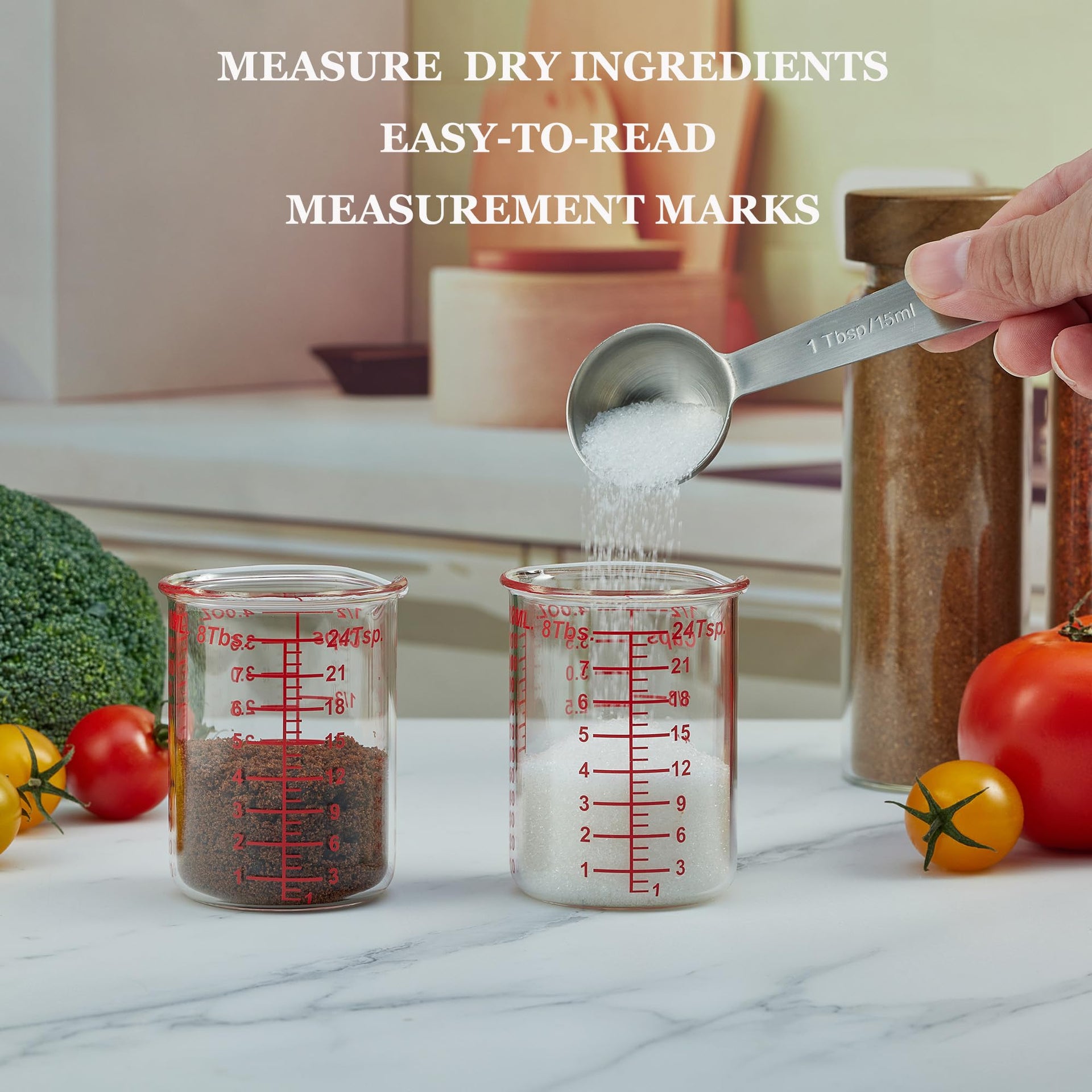 4 oz 120 ml Glass Measuring Cup with V