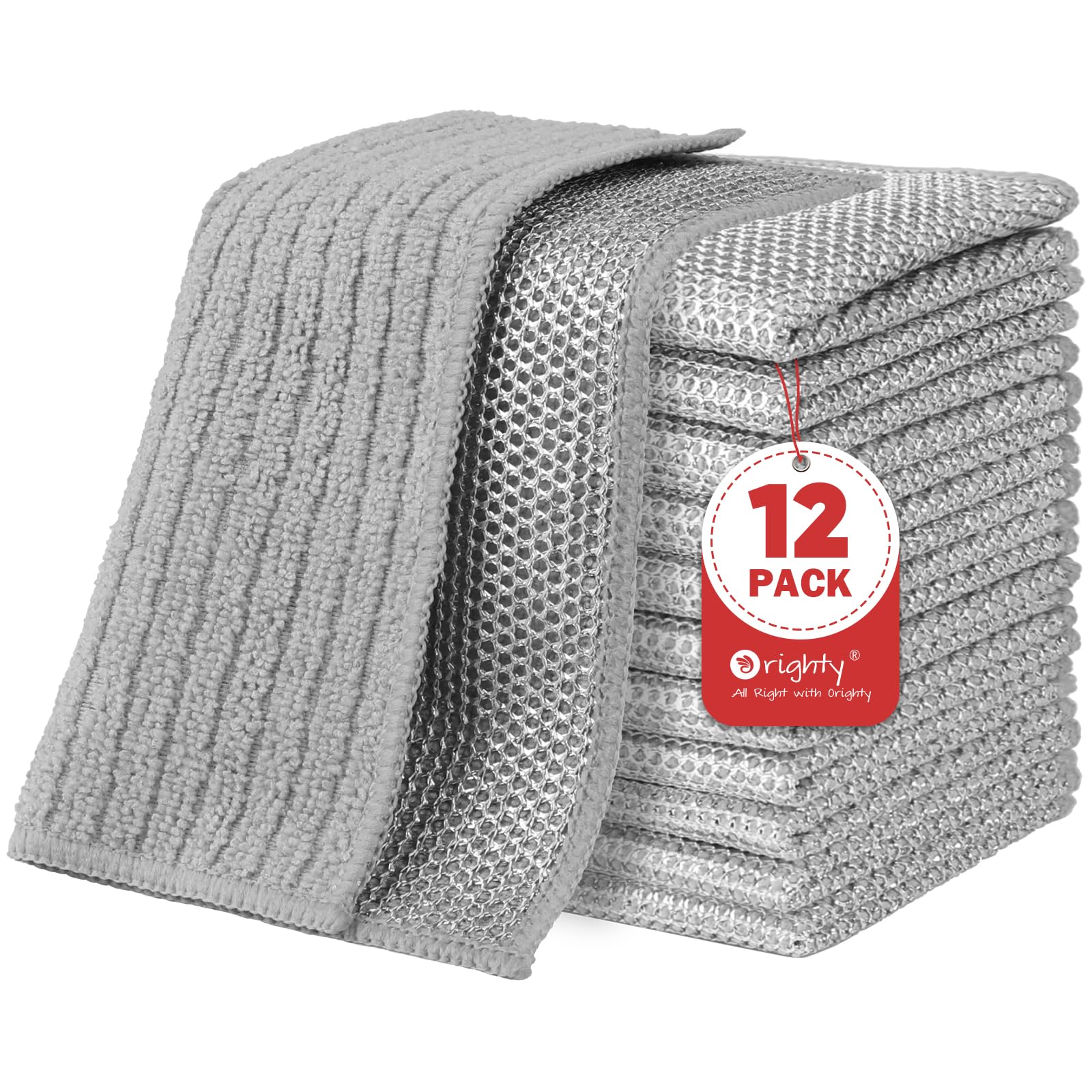 Dish Cloths 12 Pack Double (12 Count) - ModHome Supplies