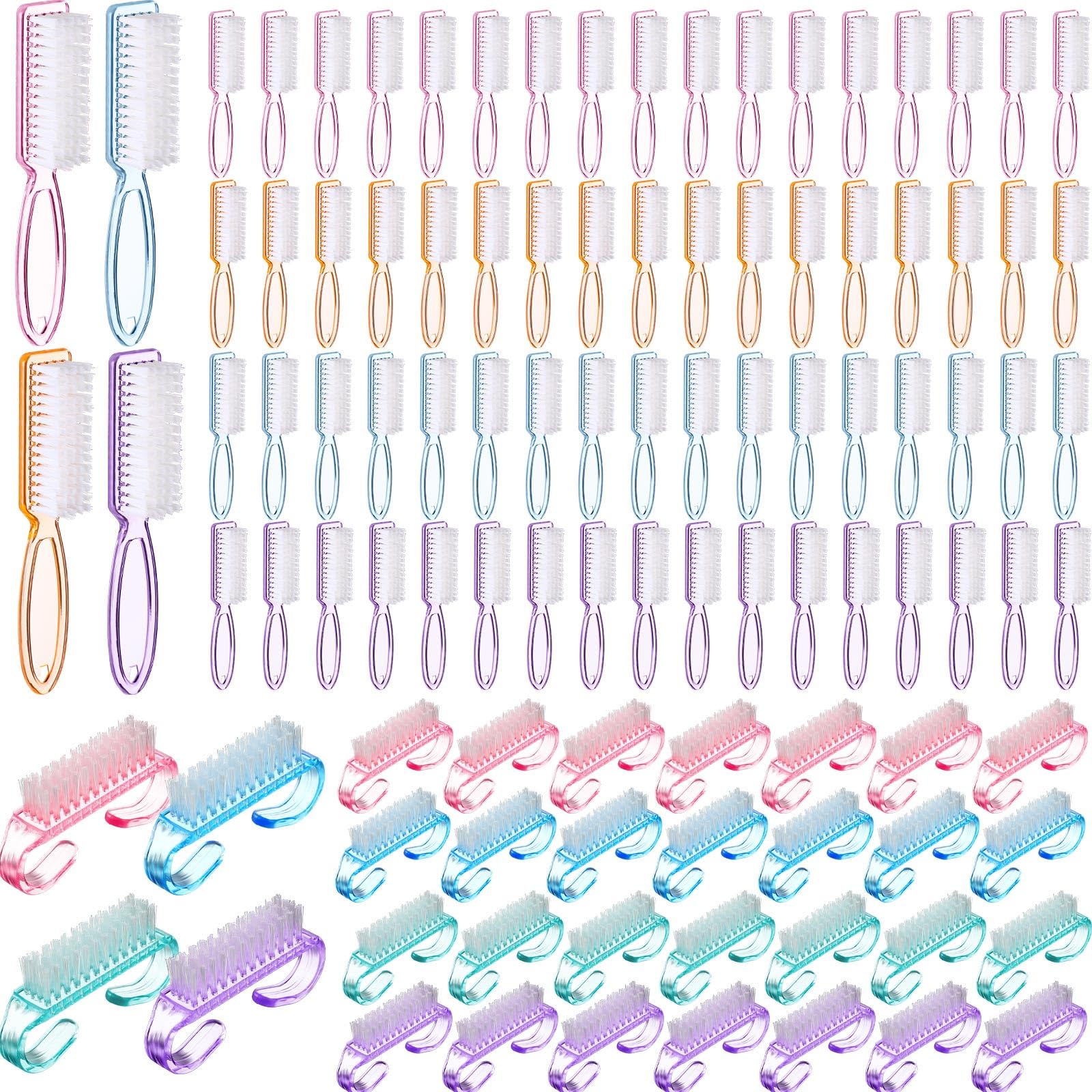 48 Pcs Nail Brushes for Cleaning (48 Count)