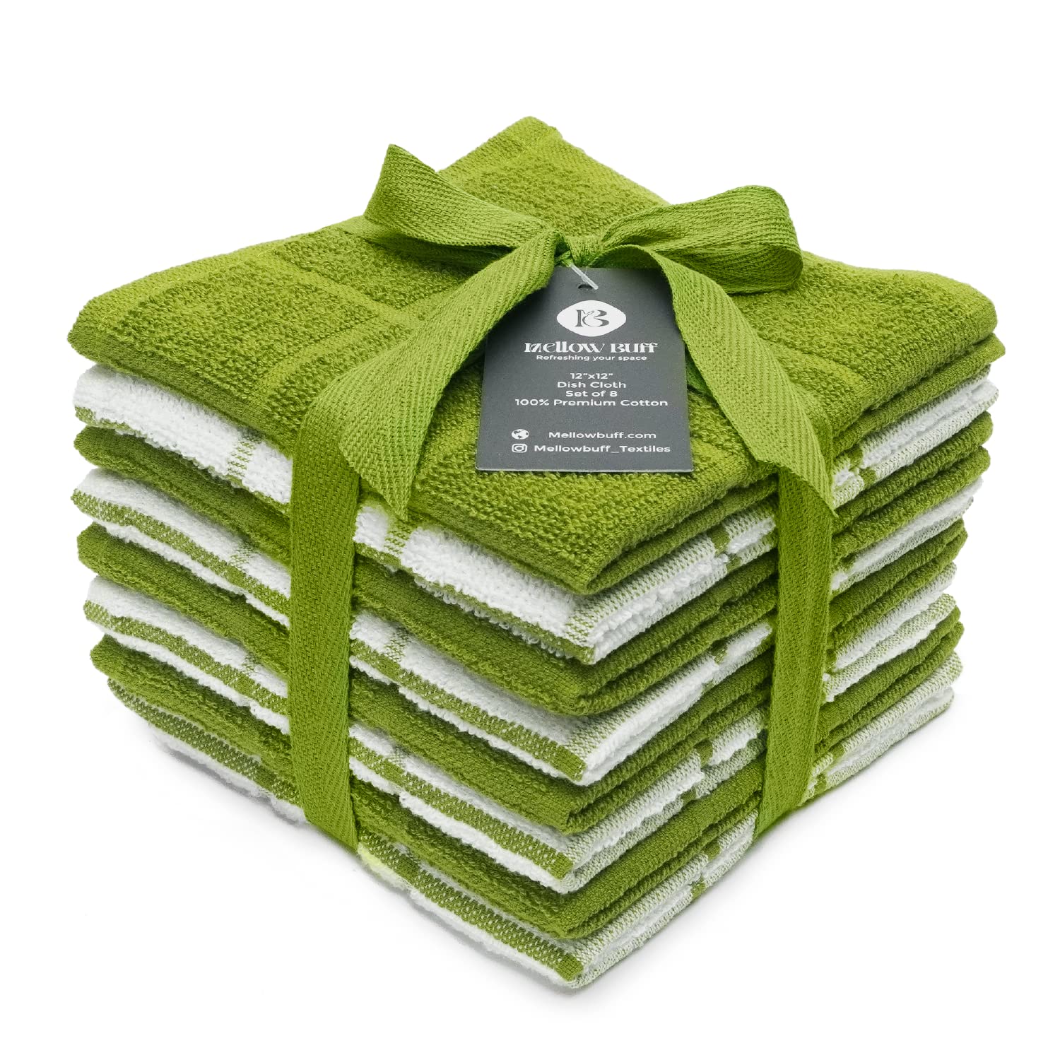 100% Cotton Terry Dish Cloth & Dish Towel (6 Count)