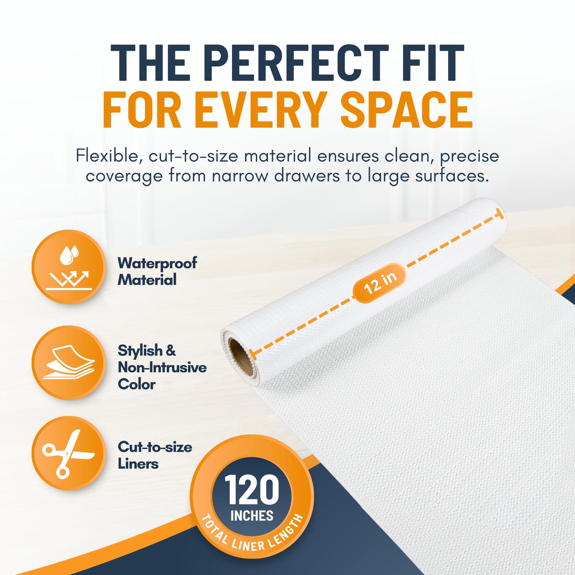 Shelf Liner Cabinet Liner for Shelves Non