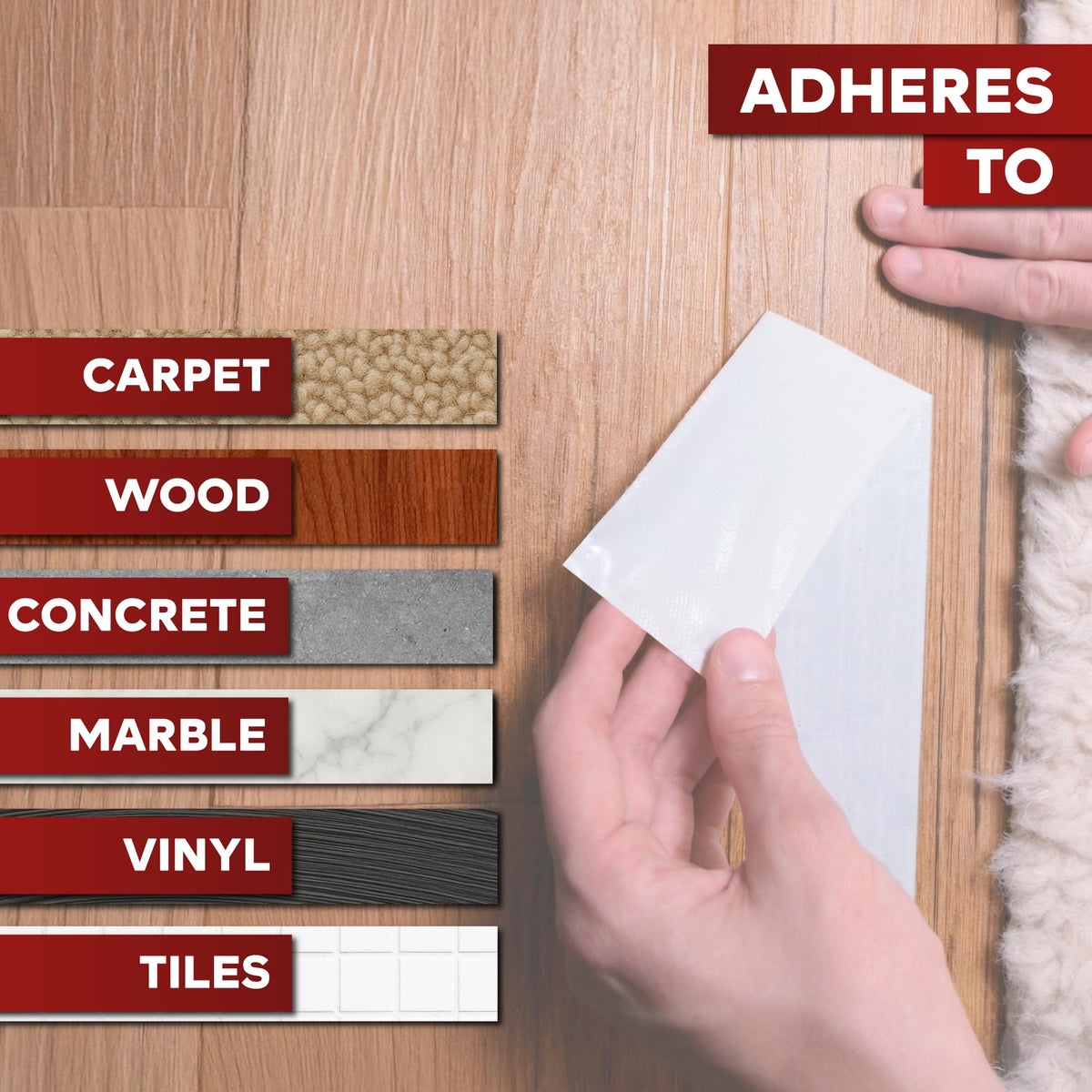 Double Sided Carpet Tape for Area Rugs (90 Foot)
