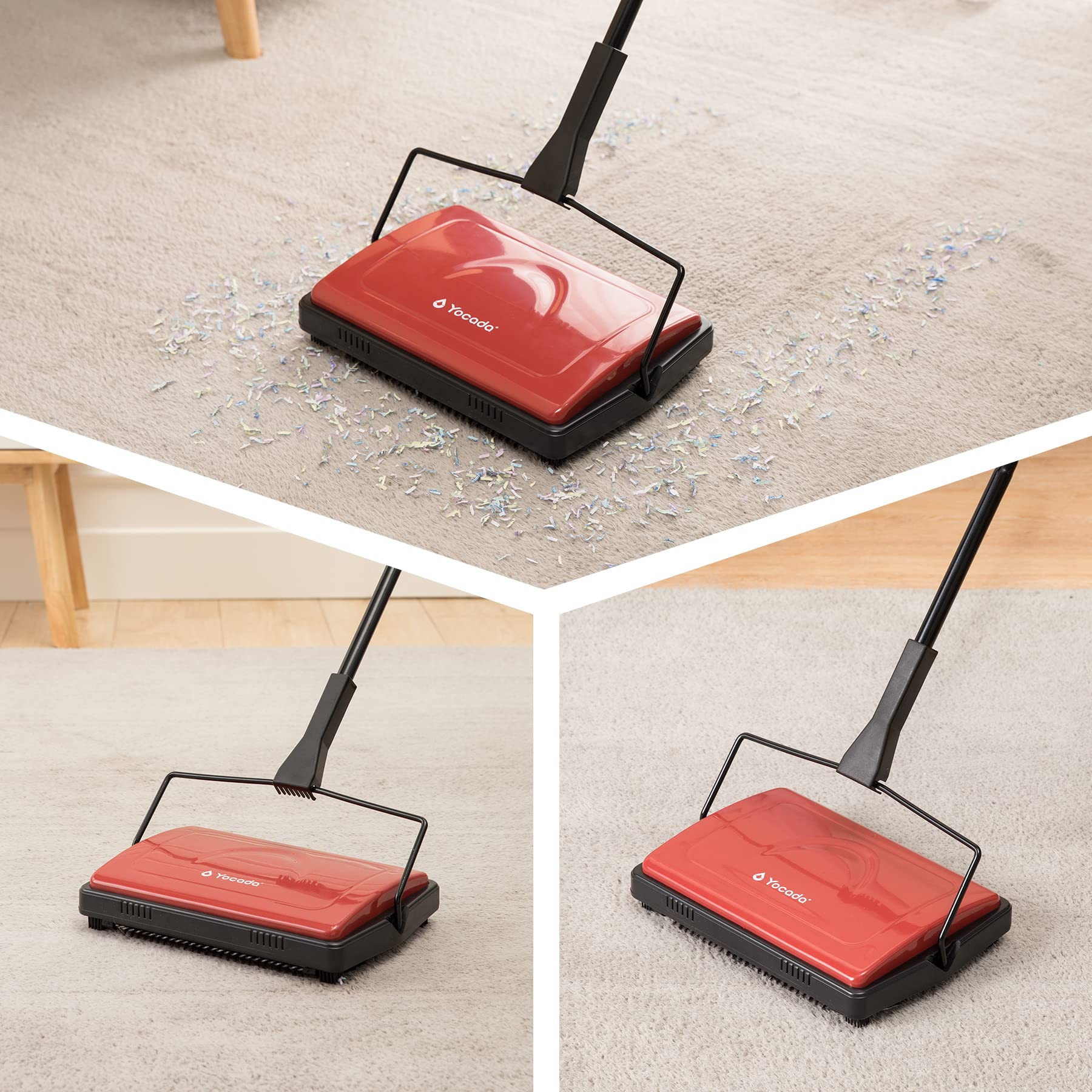 Manual Carpet Sweeper Cleaner Non