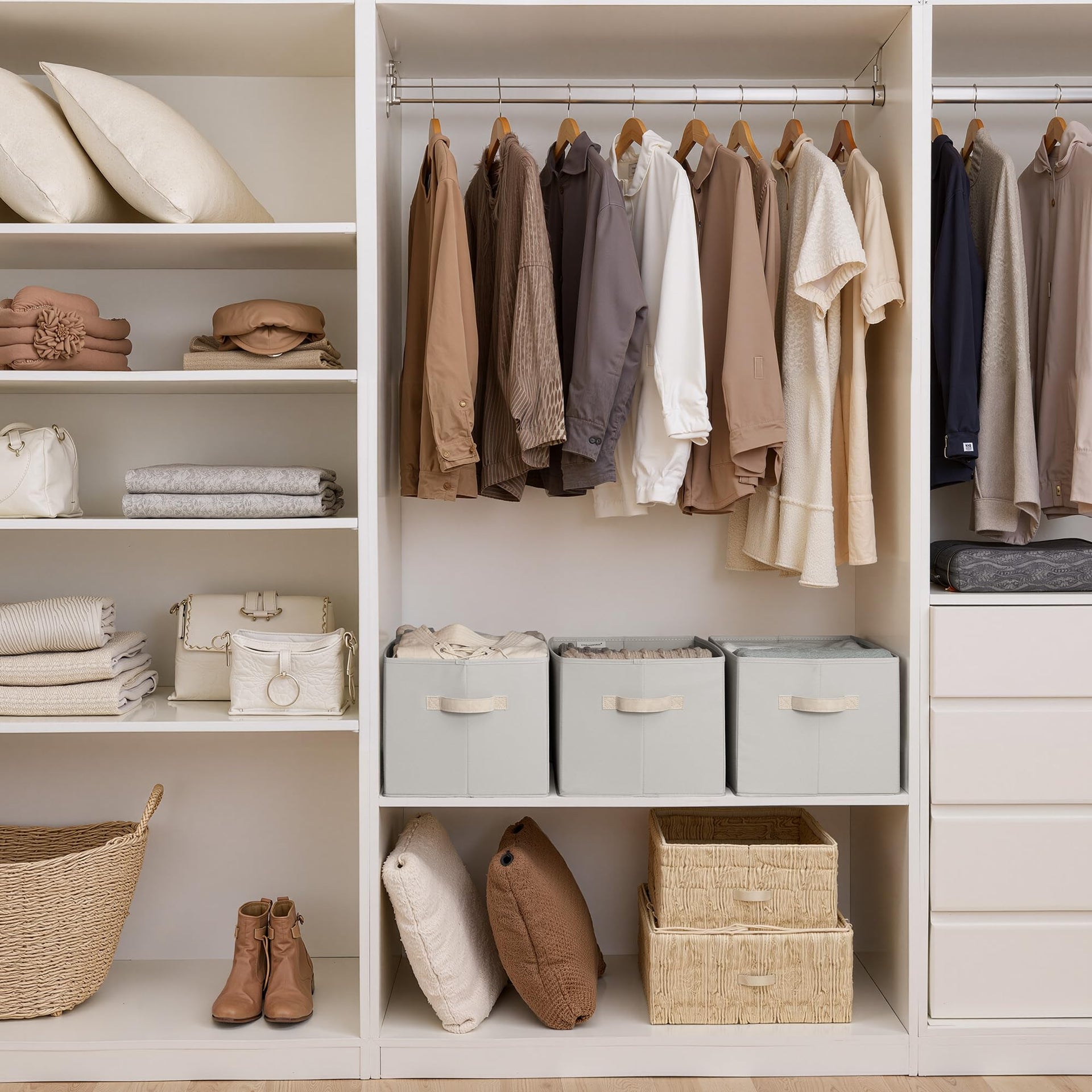Storage Baskets for Shelves (3 Count)