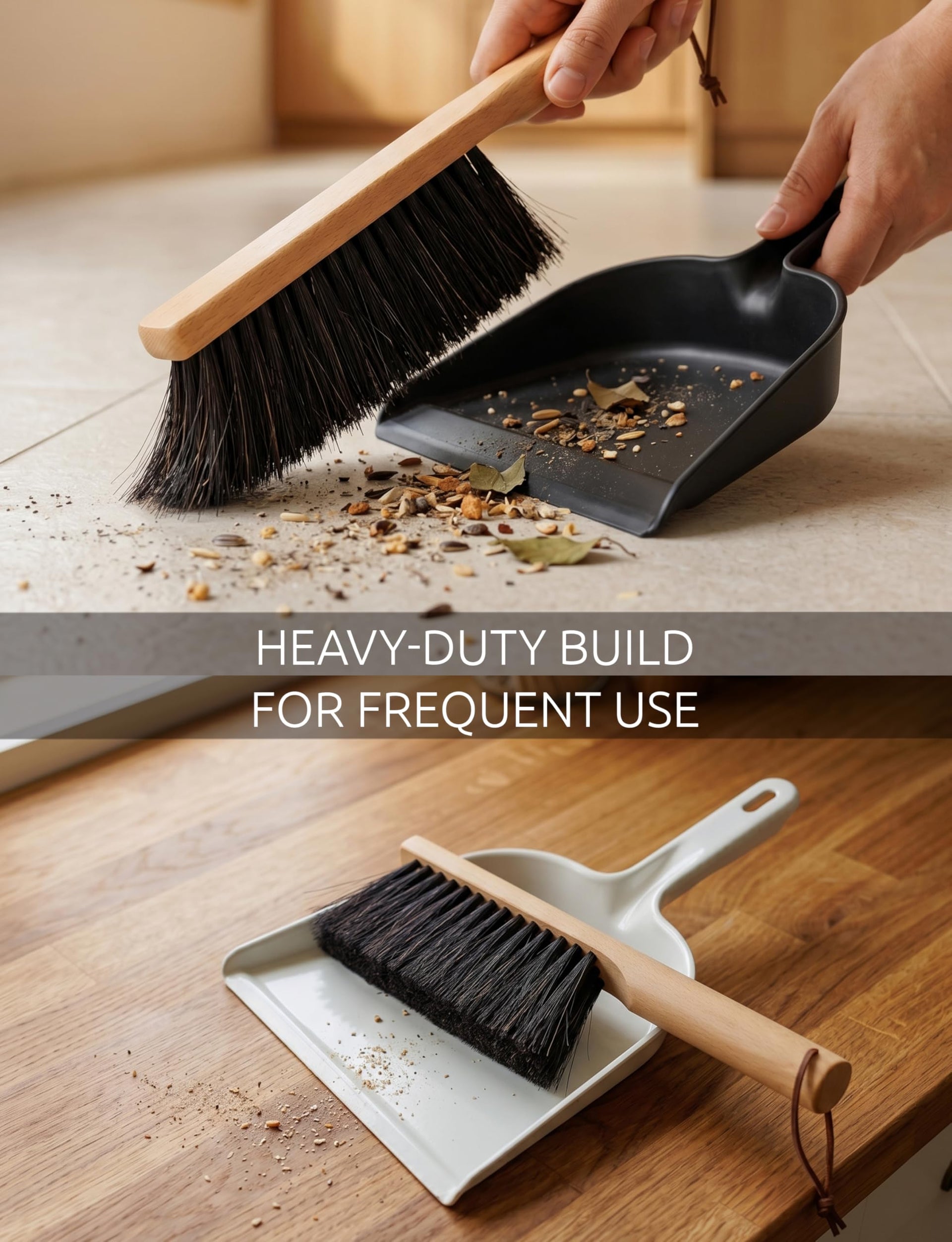 Firm Horsehair Counter Brush