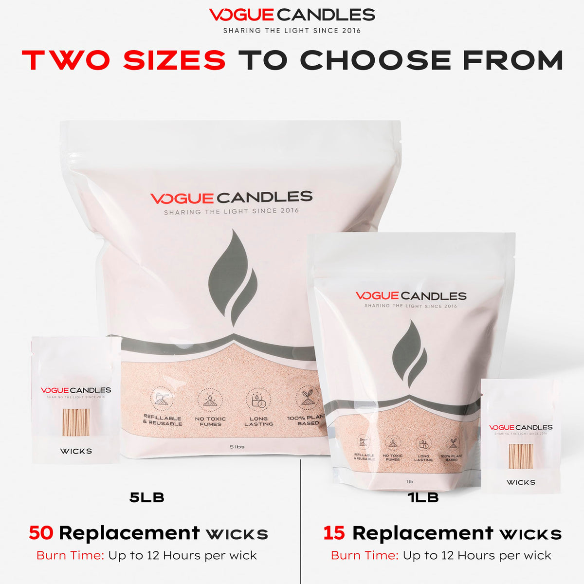 Vogue Candles Nude Pearled Candle Sand Wax (16 Ounce)