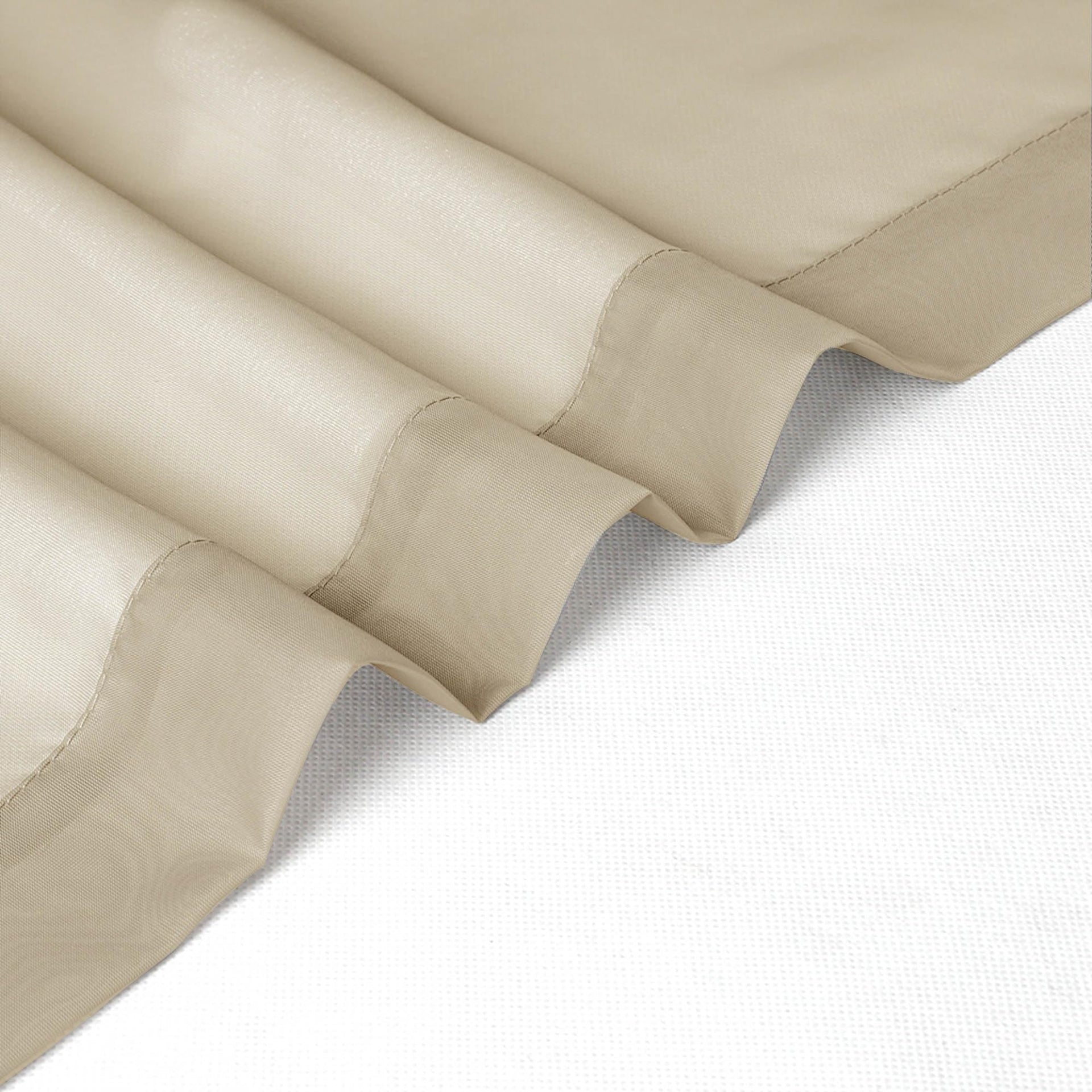 Taupe Sheer Curtains 45 Inch Long 2 Panels (2 Count)