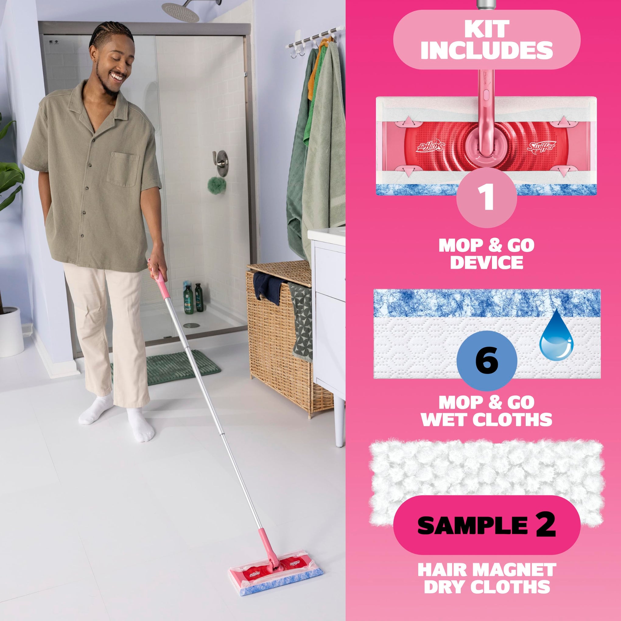 Pink Limited Edition Mop & Go Deluxe
