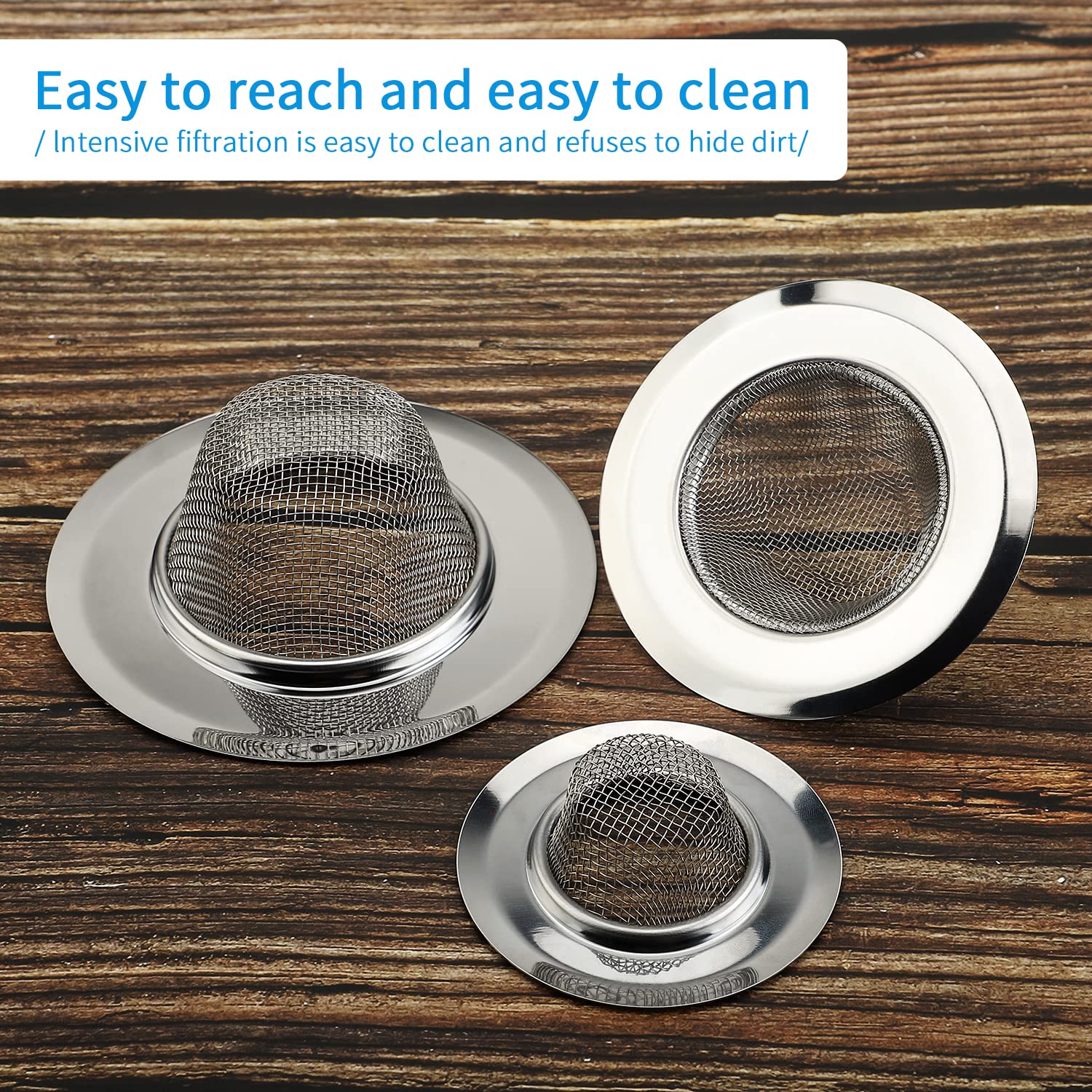 Mesh Sink Strainer Set of 3 (3 Count)
