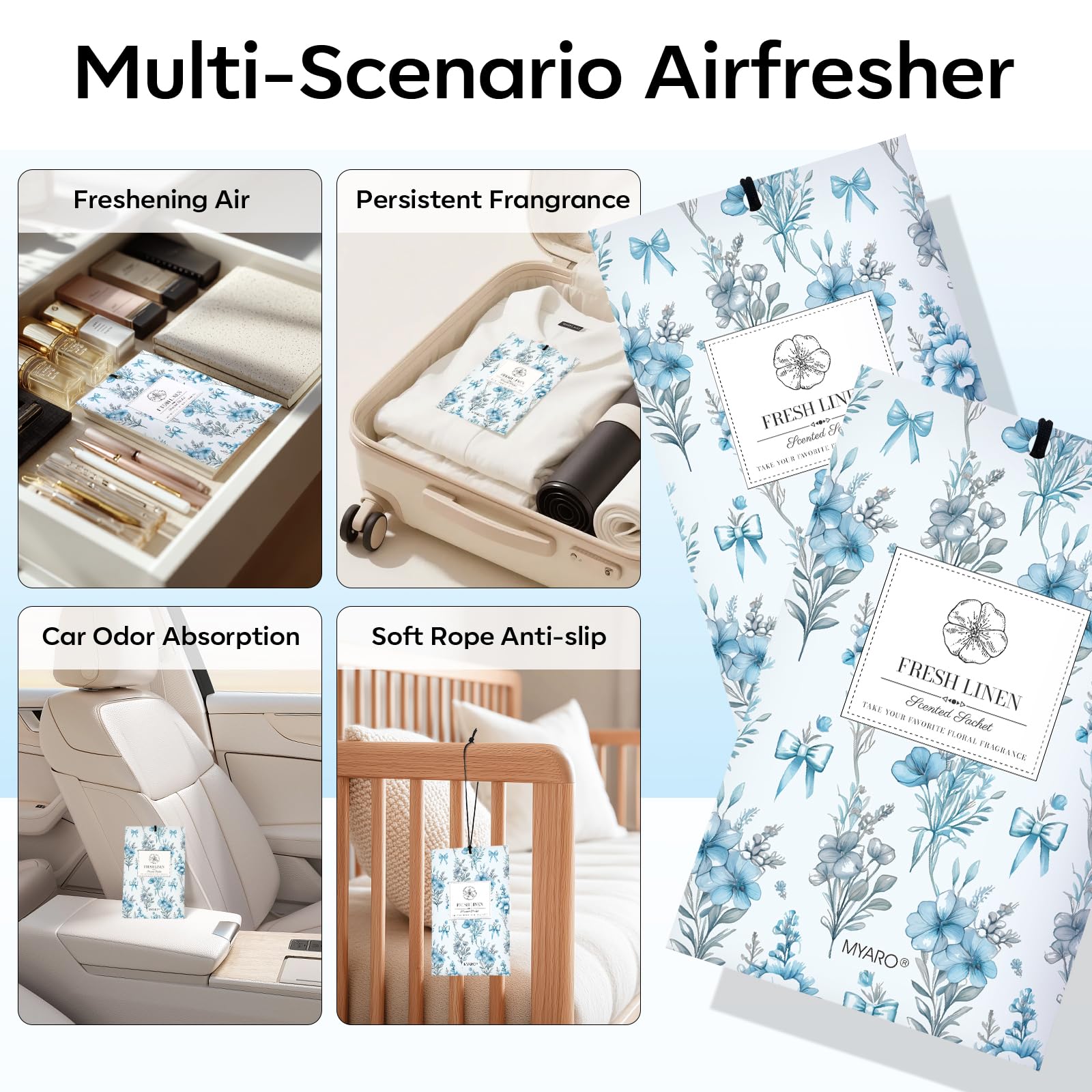 20 Pack Linen Scented Sachets (20 Count)