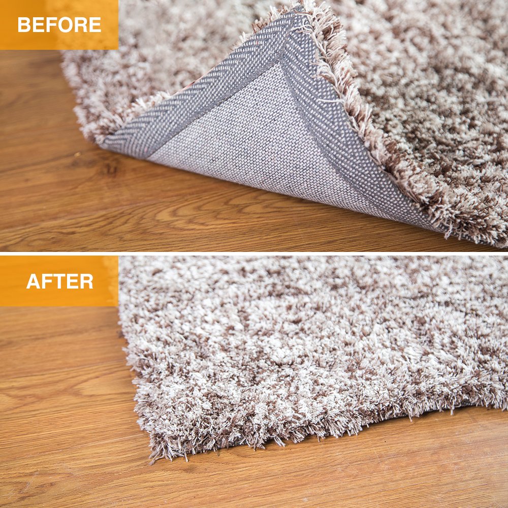 Vacuum Tech Rug Pad Gripper for Hardwood Floors No Damage (4 Count)