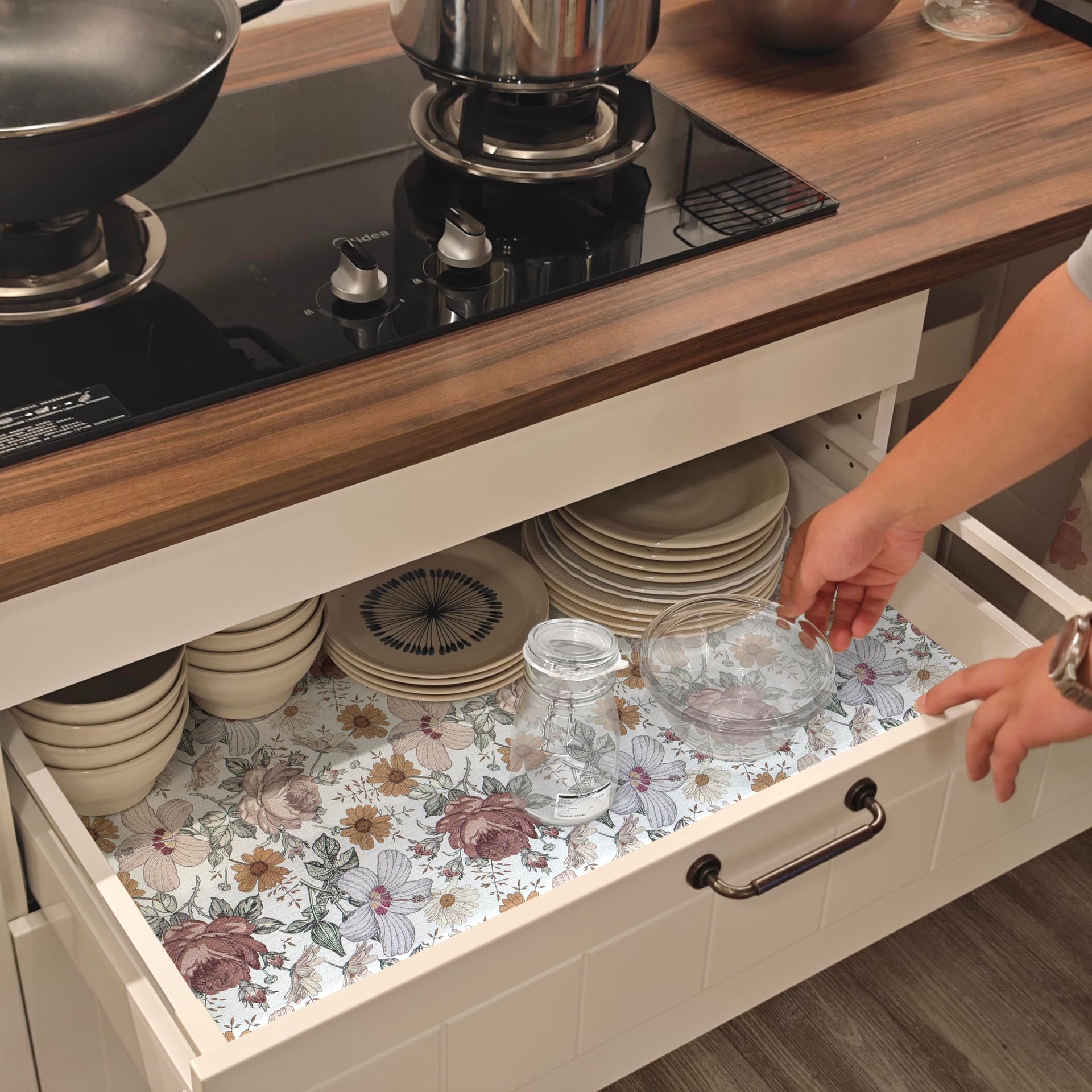 Floral Drawer Shelf Liners