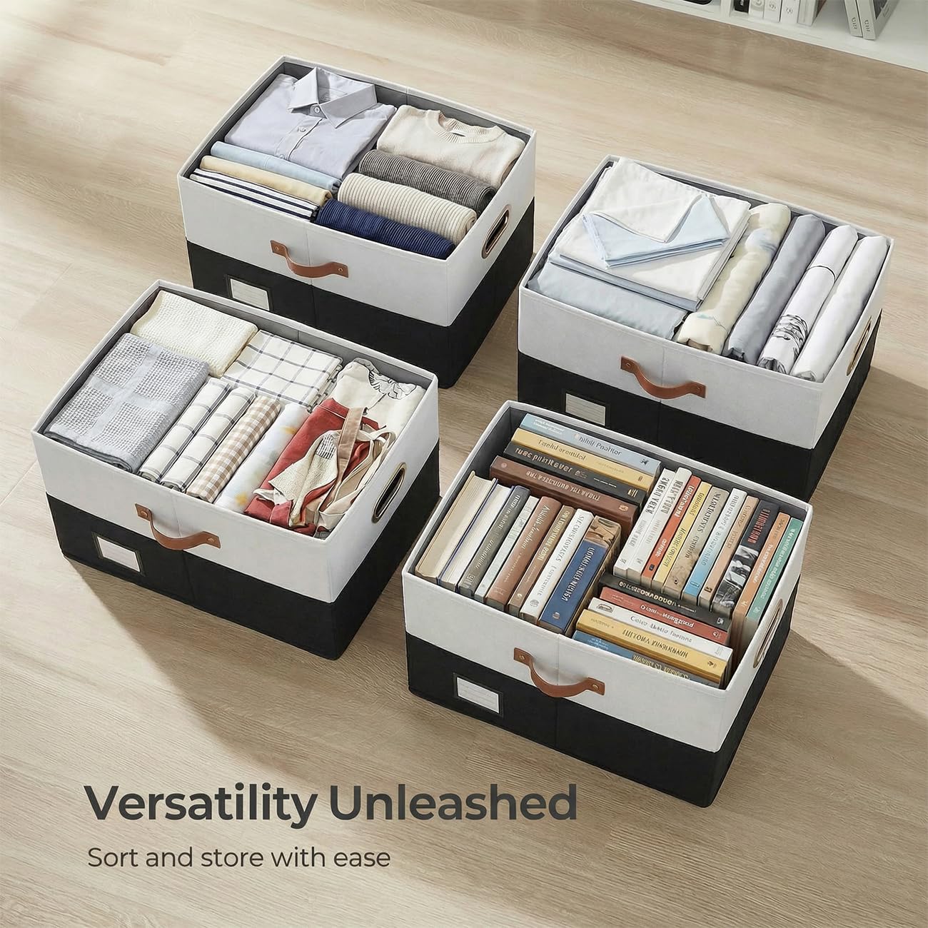 Storage Bins with Lids [3 (3 Count)