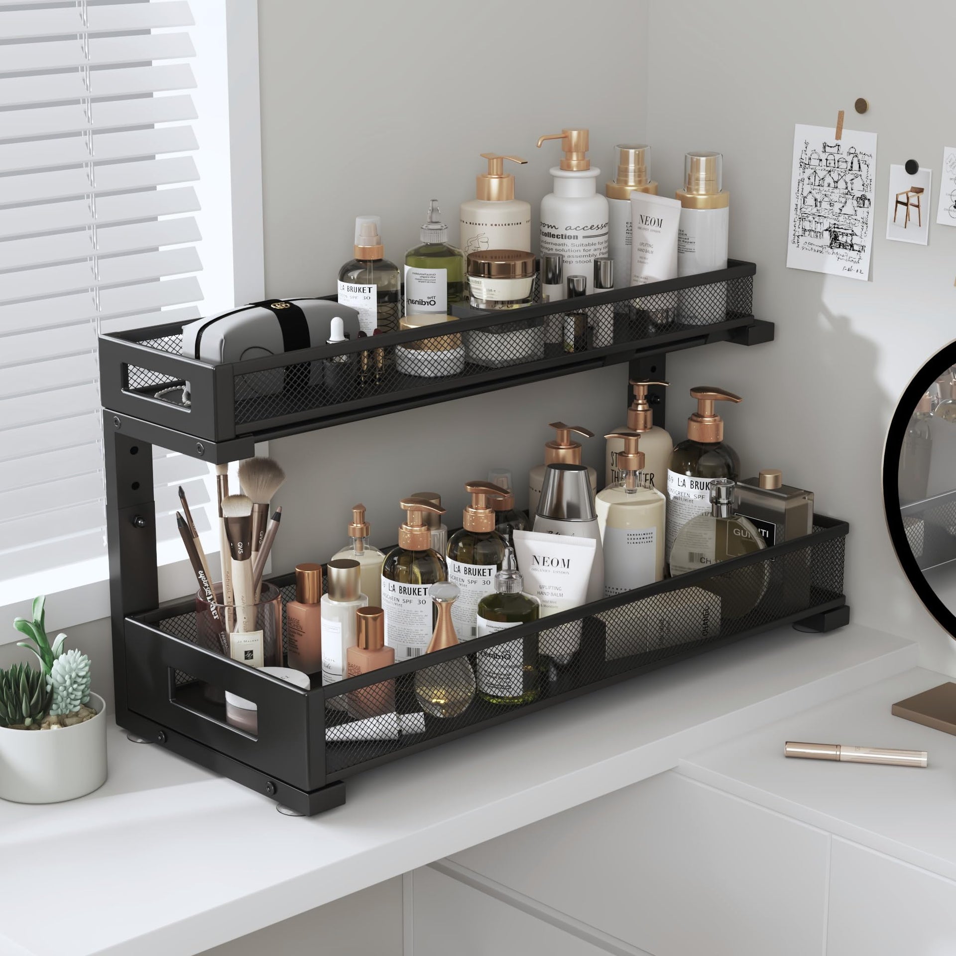 2 Pack 19IN Depth Under Sink Storage Organizer (2 Count)