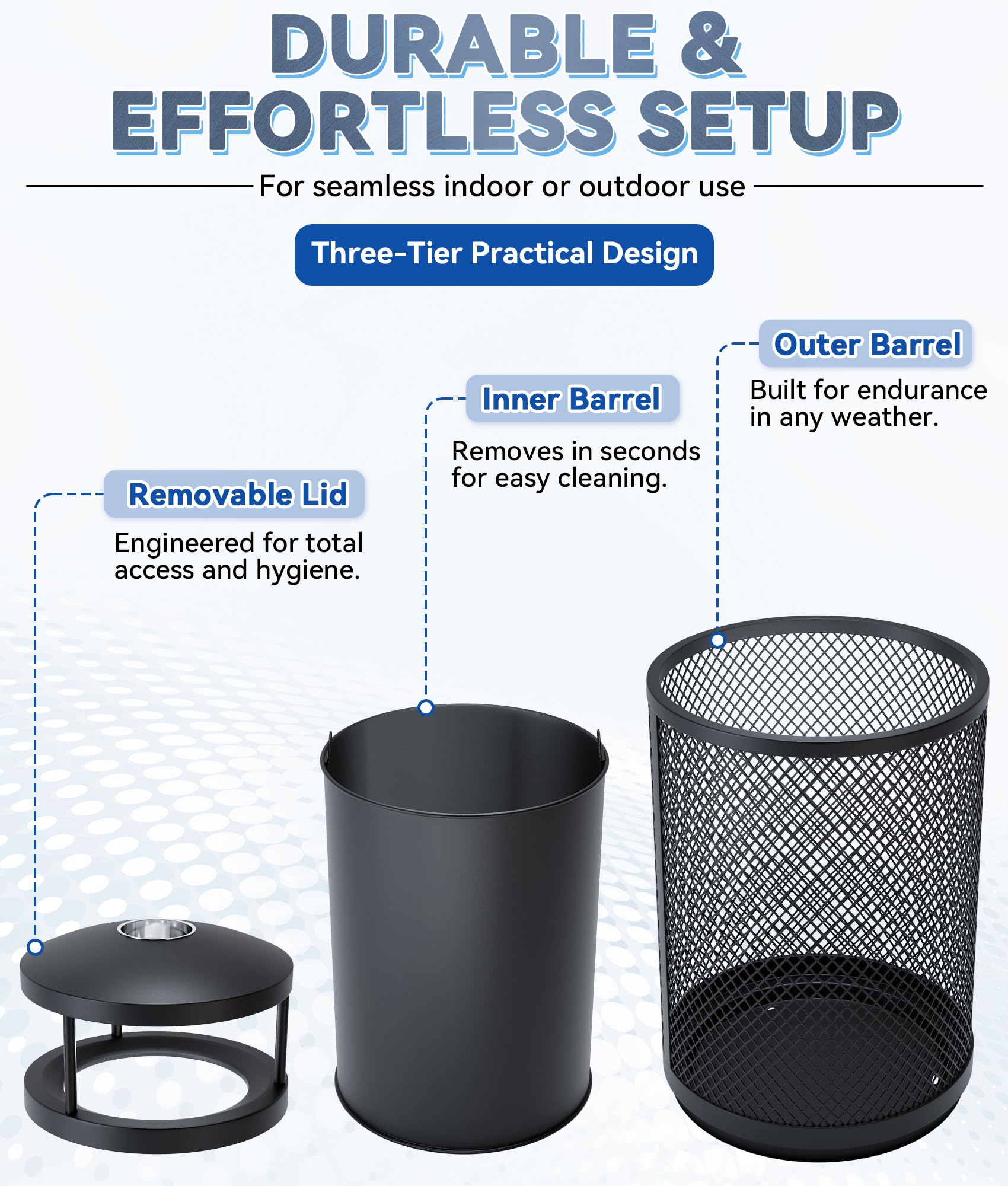Outdoor Trash Can Commercial