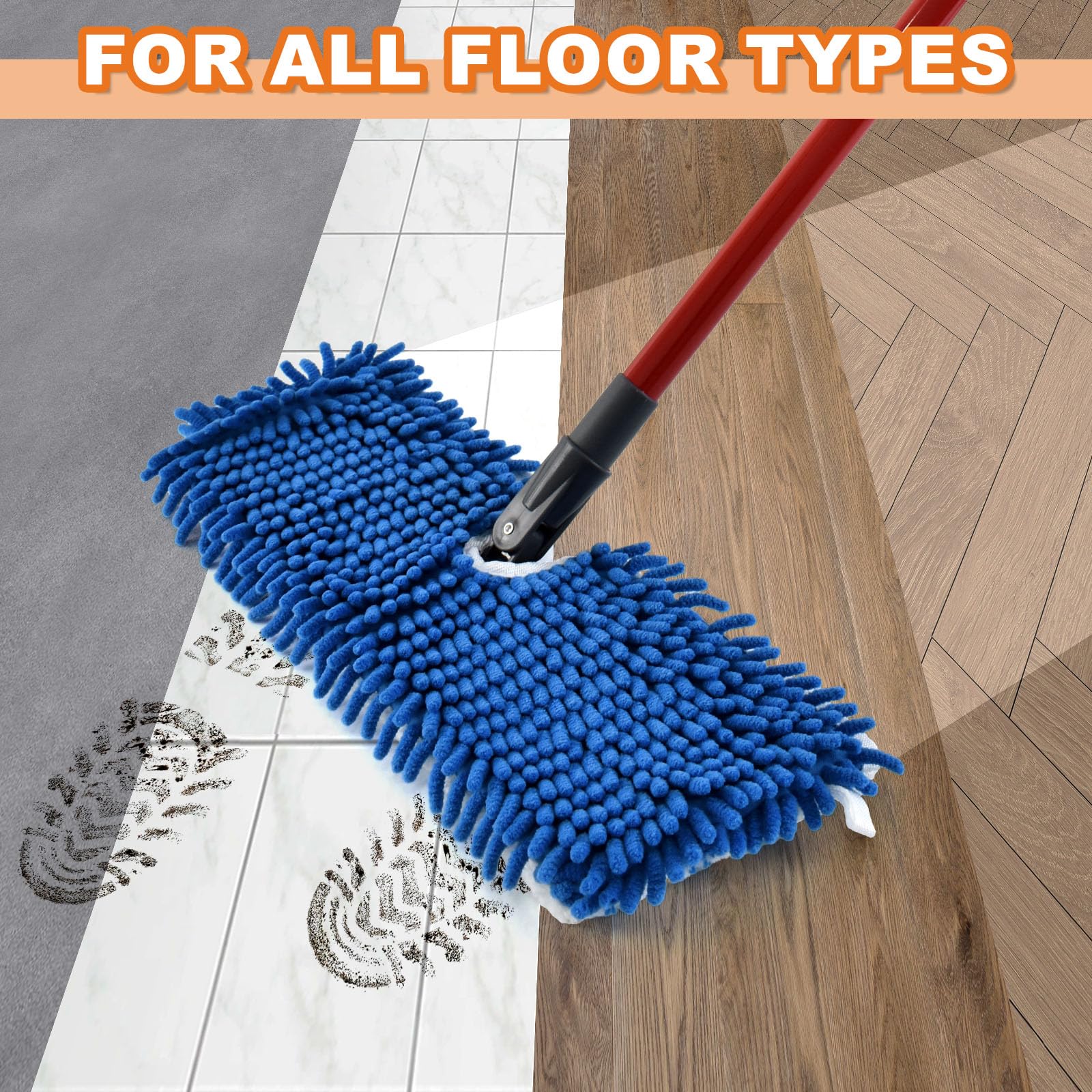 Microfiber Mops for Floor Cleaning (5 Count) - ModHome Supplies