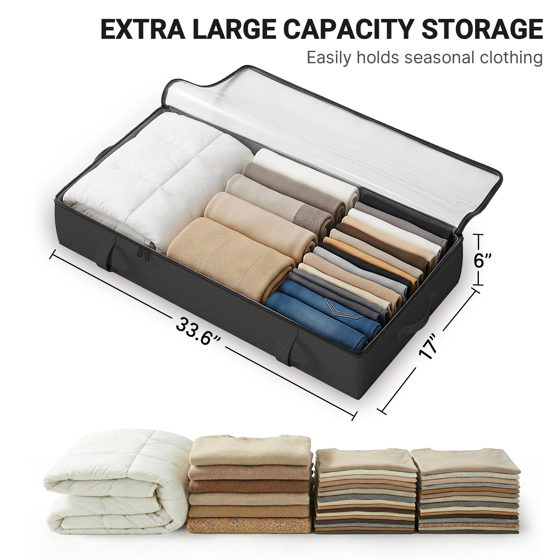 2 Pack Under Bed Storage Containers (2 Count)