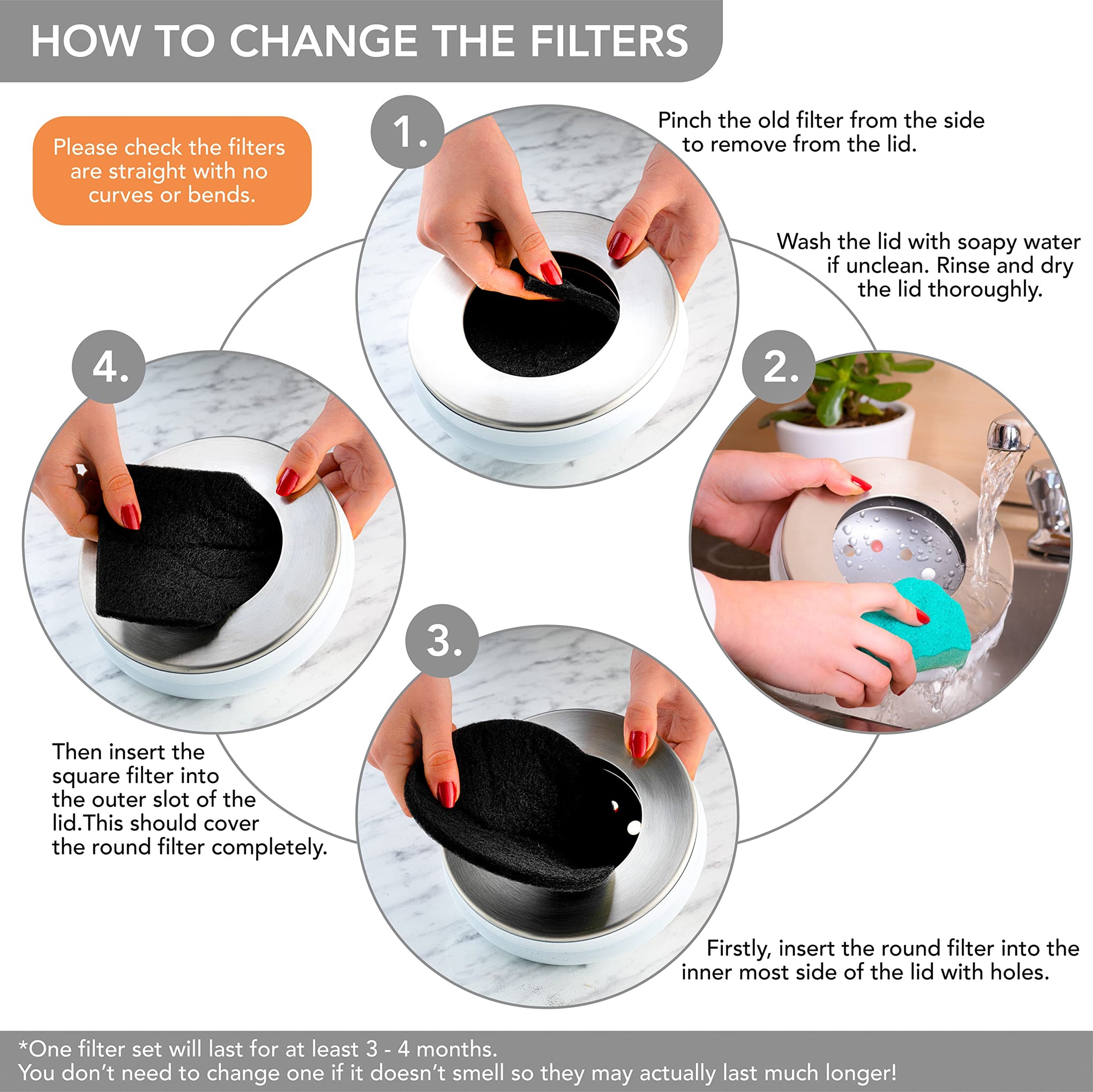 Premium Compost Bin for Kitchen Countertop