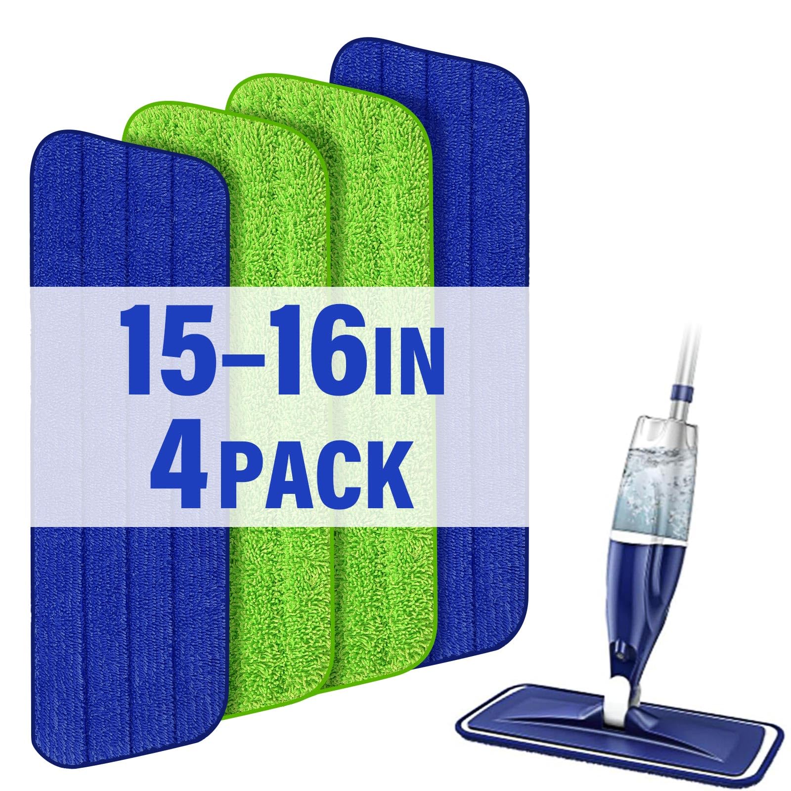 16.5" Microfiber Mop Pads Refills (4 Count)