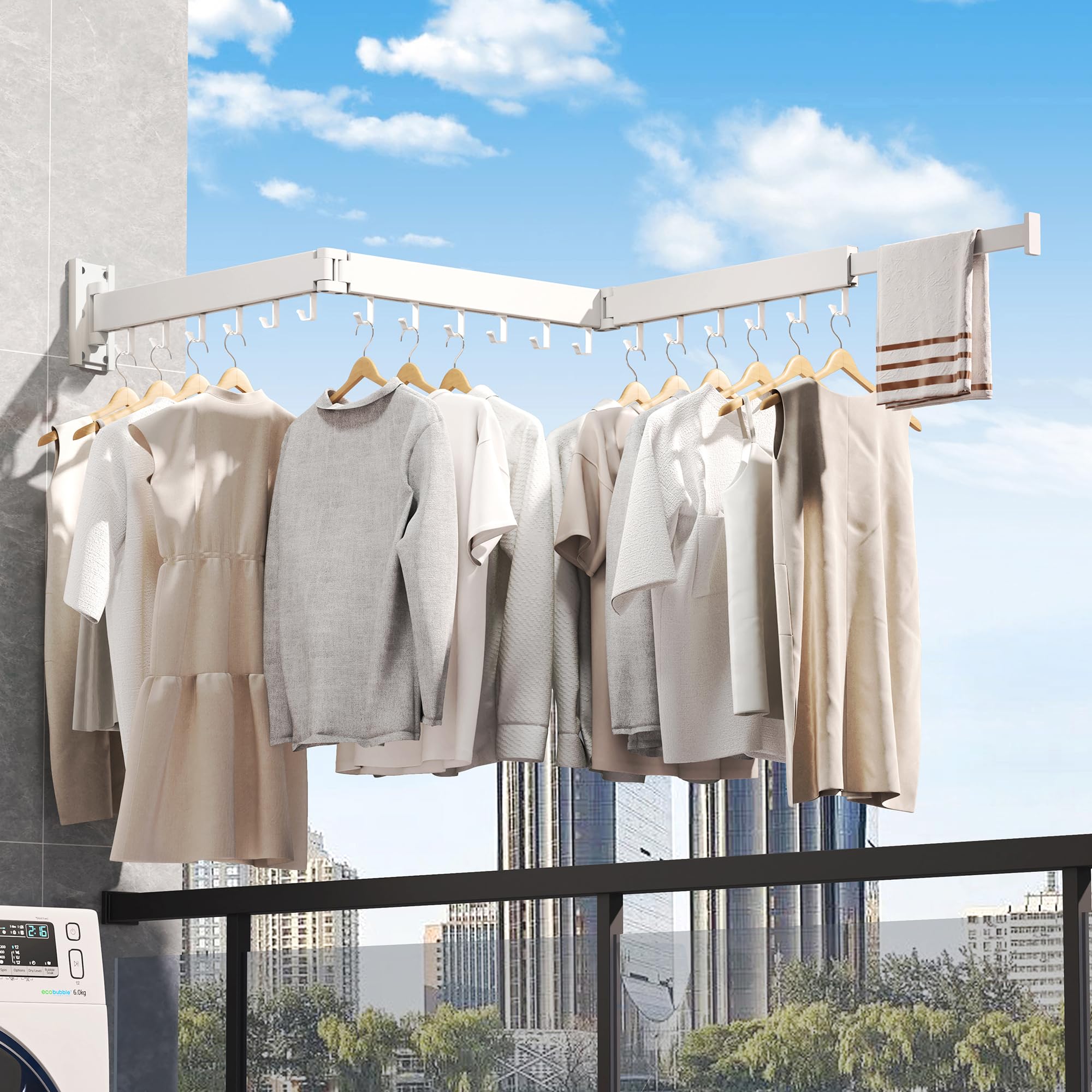 Clothes Drying Rack Wall Mounted