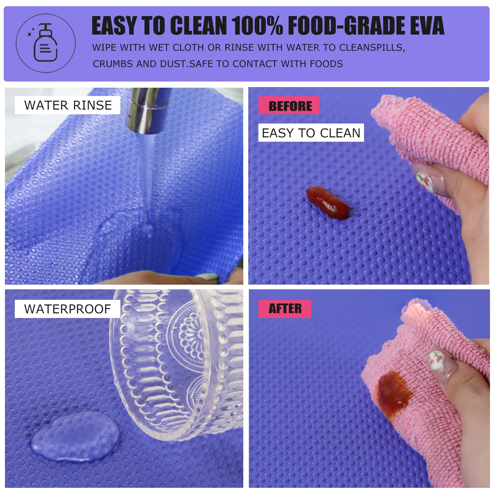 8Pcs Refrigerator Liners (10 Count)