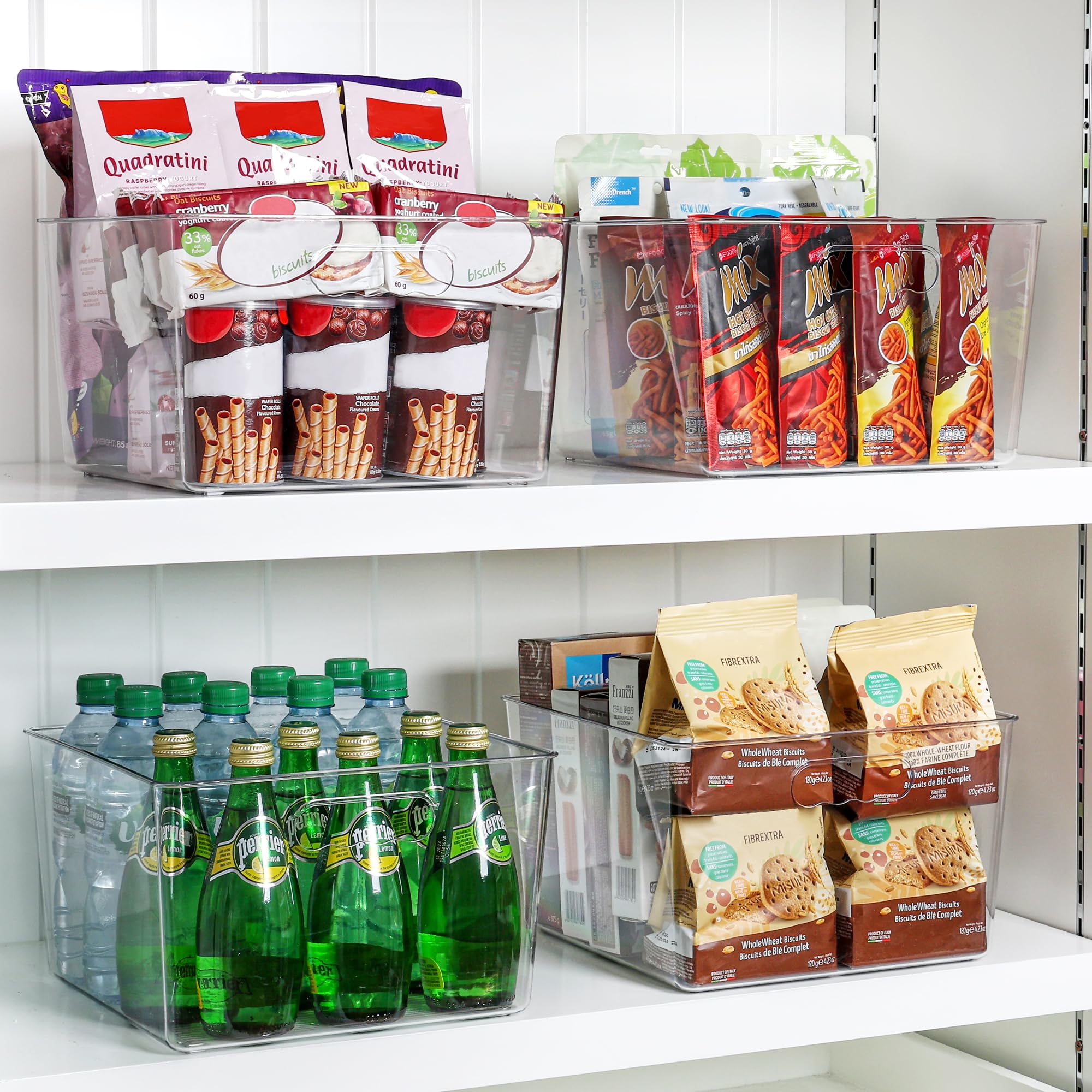 4 Pack Extra Large Clear Storage Bins (4 Count)