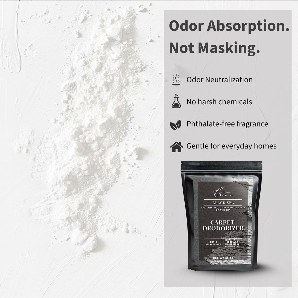 Black Sea Carpet Deodorizer Powder (36 Ounce)