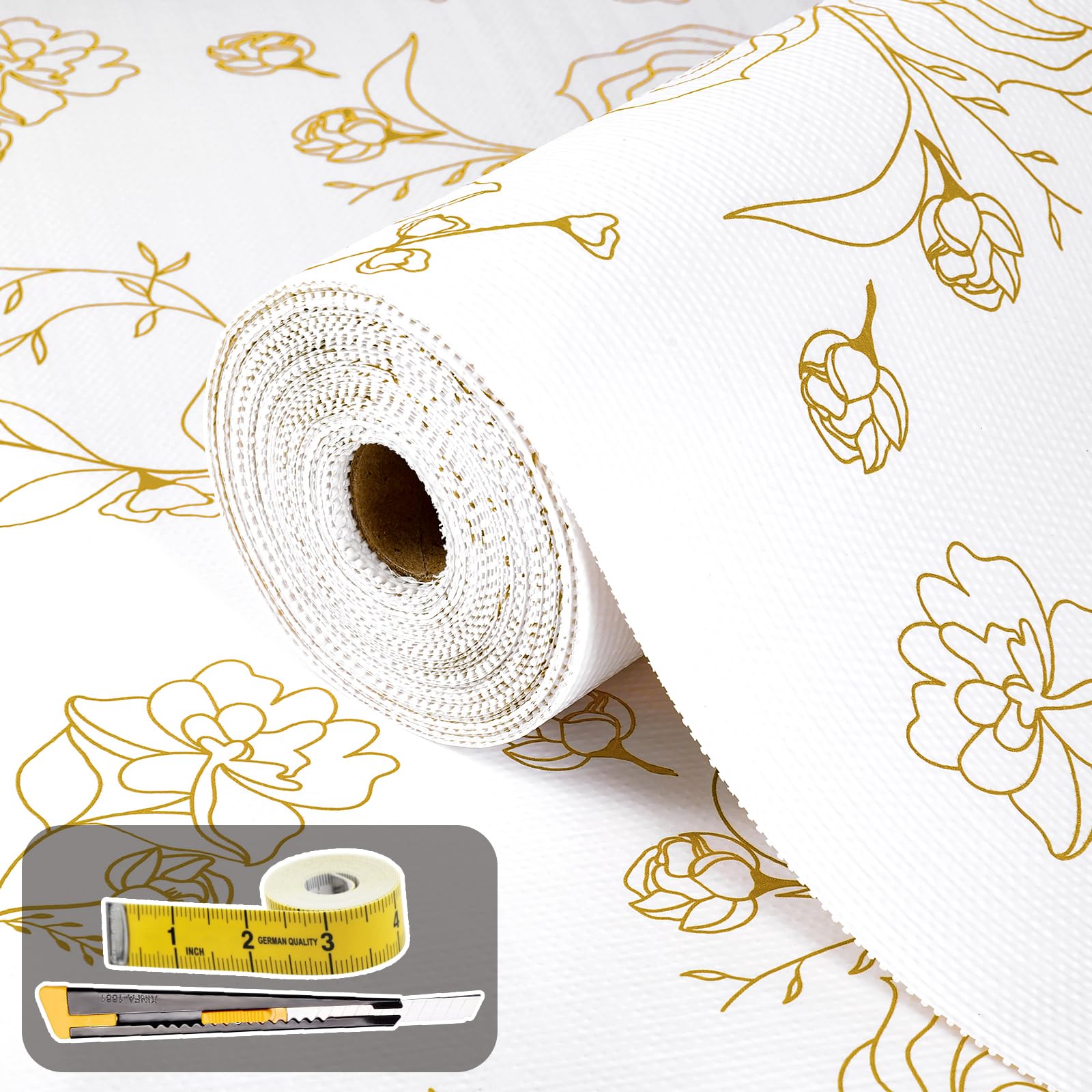 Shelf Liners for Kitchen Cabinets 12in x 39FT Non Adhesive Drawer Liner (472.44 Sq Ft)