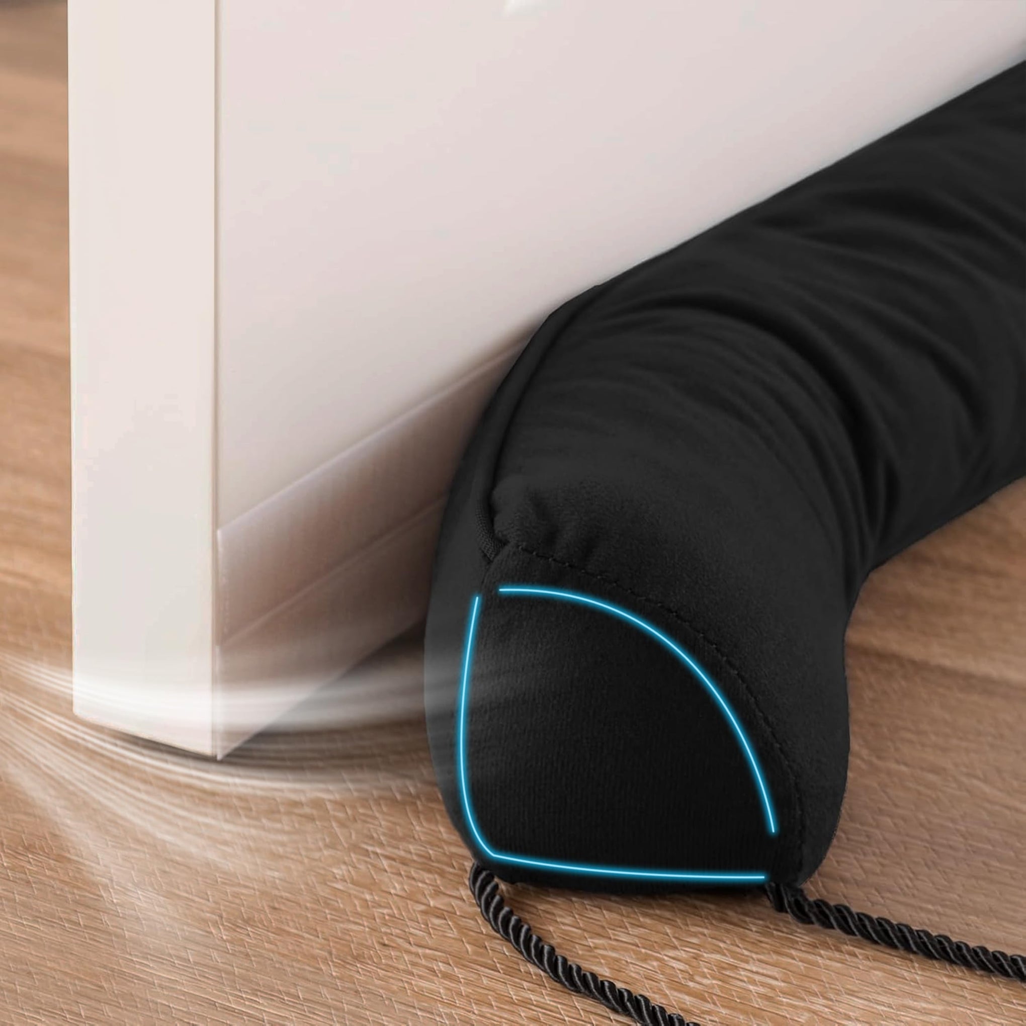 Door Draft Stopper with Removable Washable Cover
