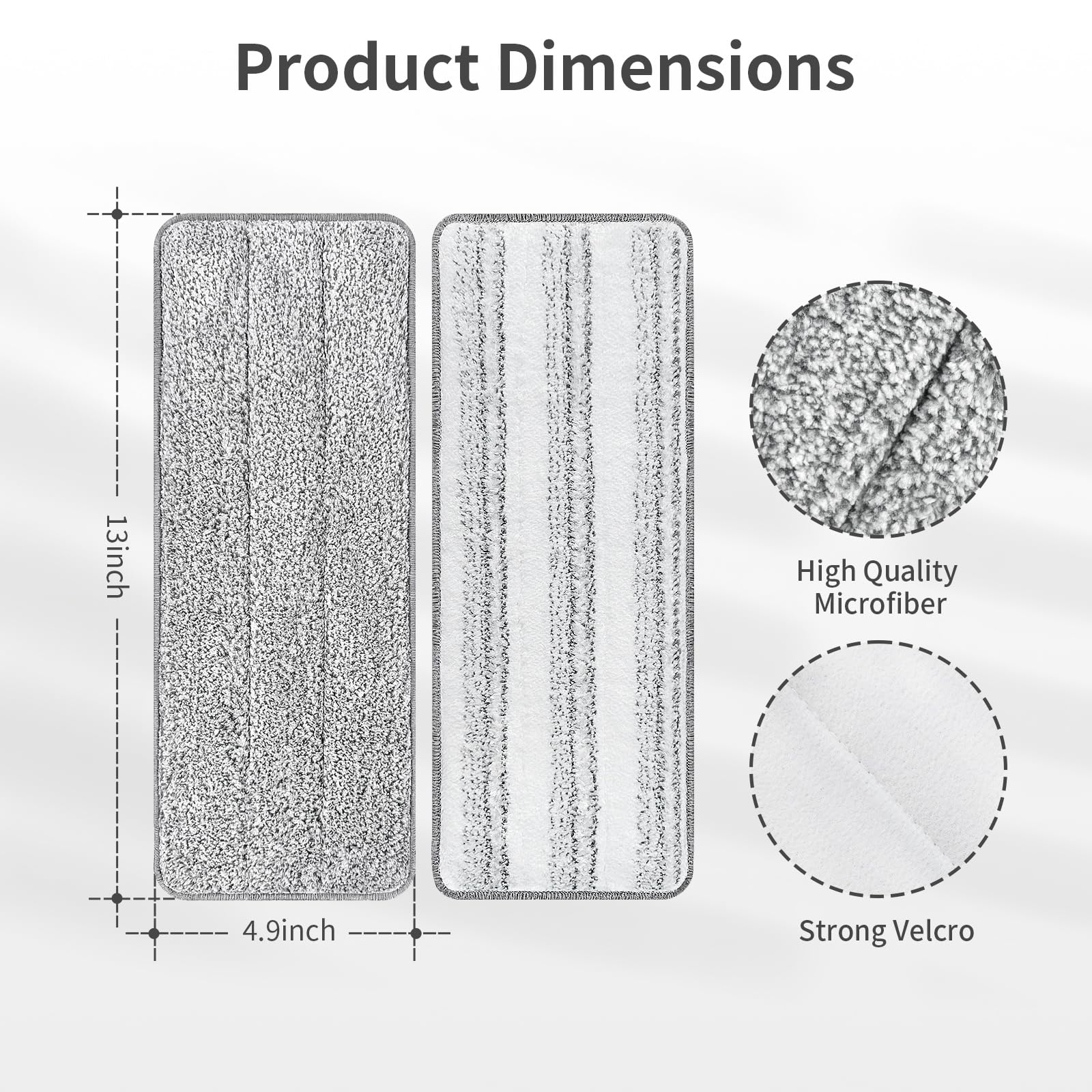 10 Pack Mop Replacement Pads for Joymoop (10 Count)