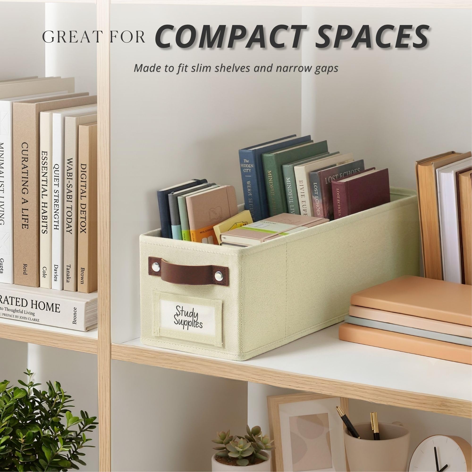 Narrow Storage Bins (4 Count)