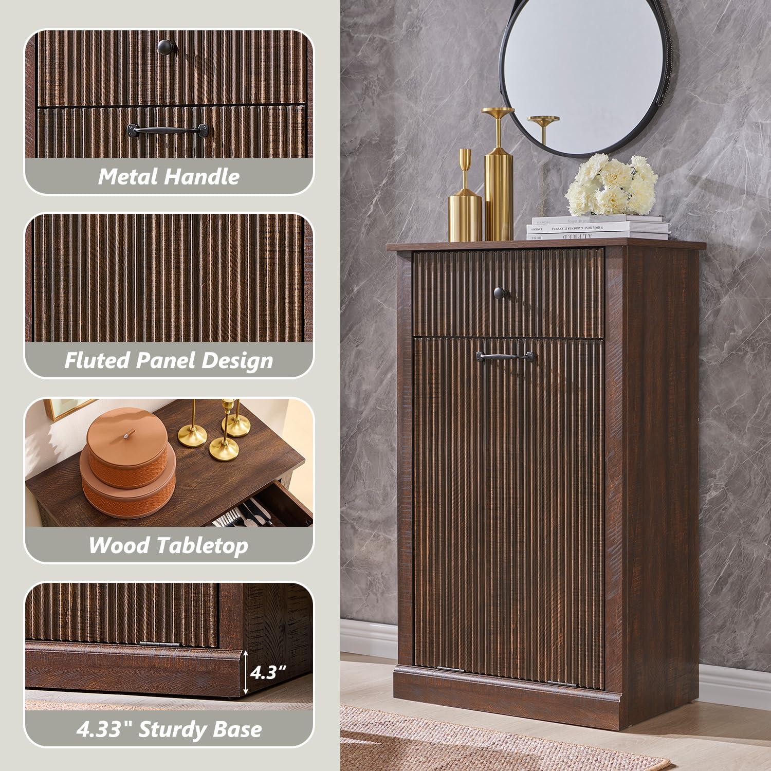 Tilt Out Trash Can Cabinet