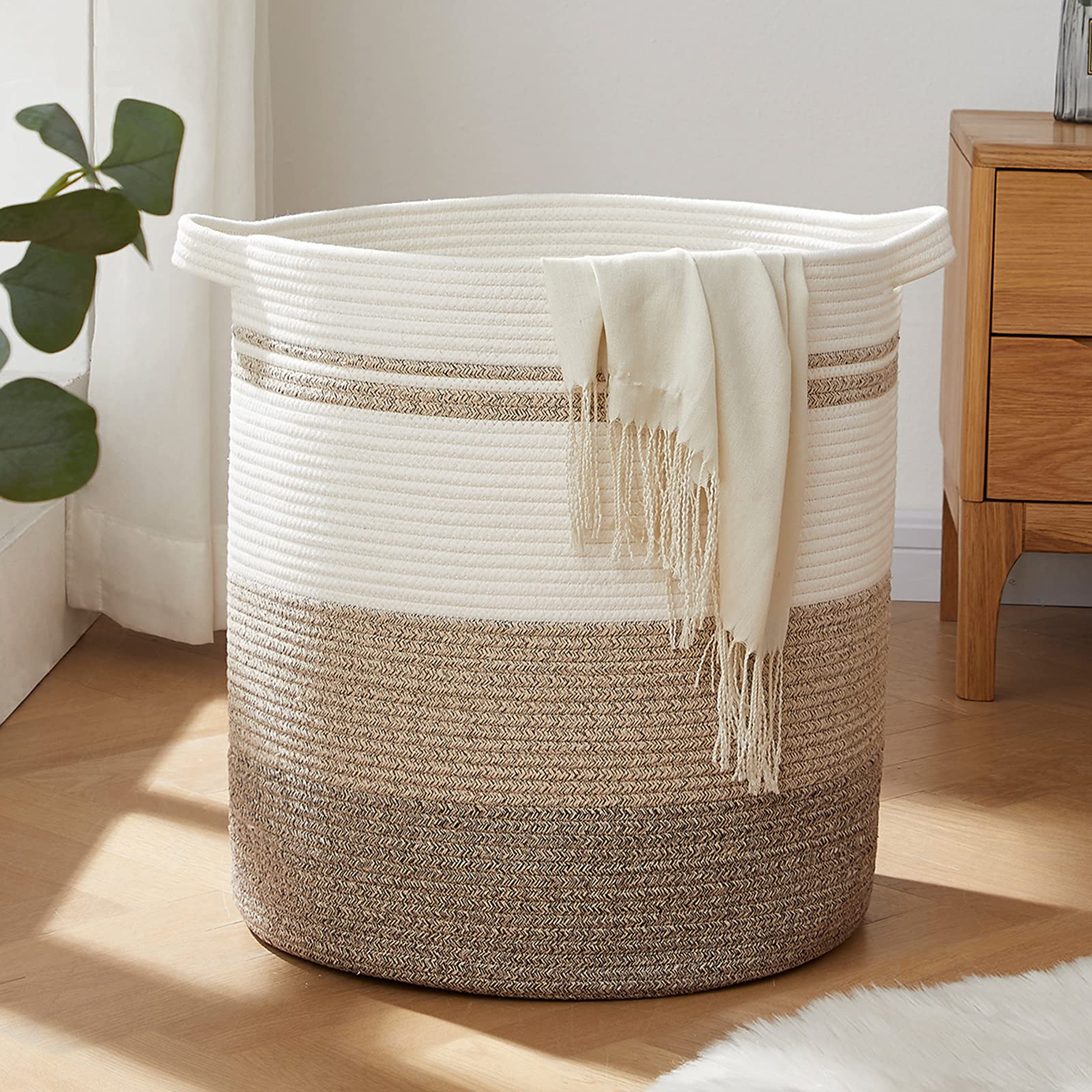 80L Laundry Baskets Hamper with Handles