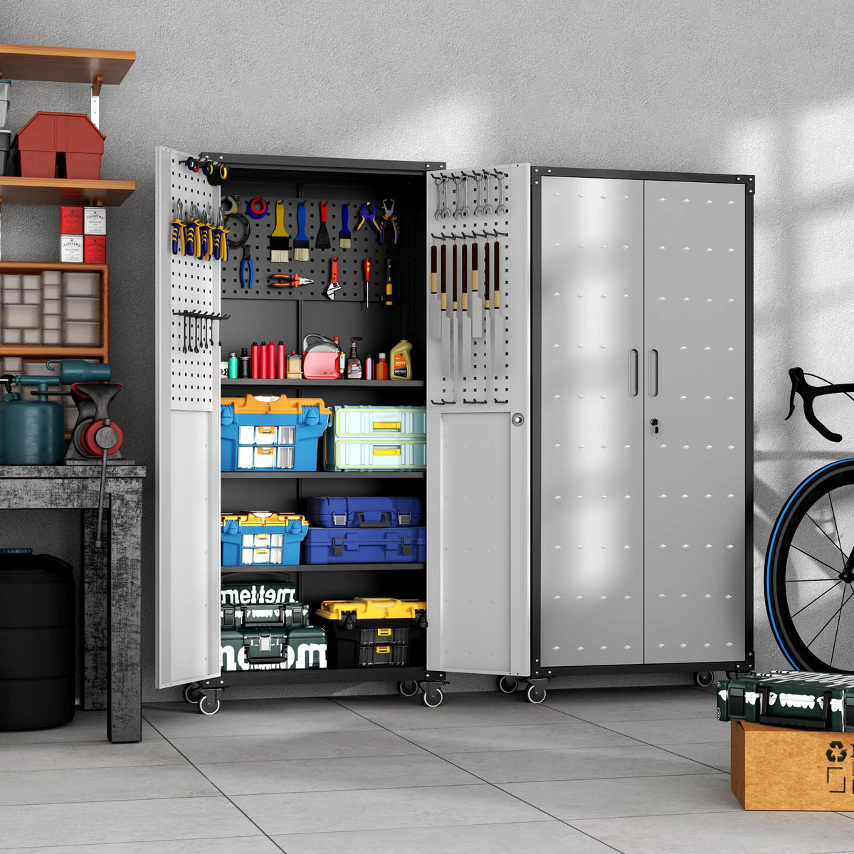 Metal Storage Cabinet for Garage