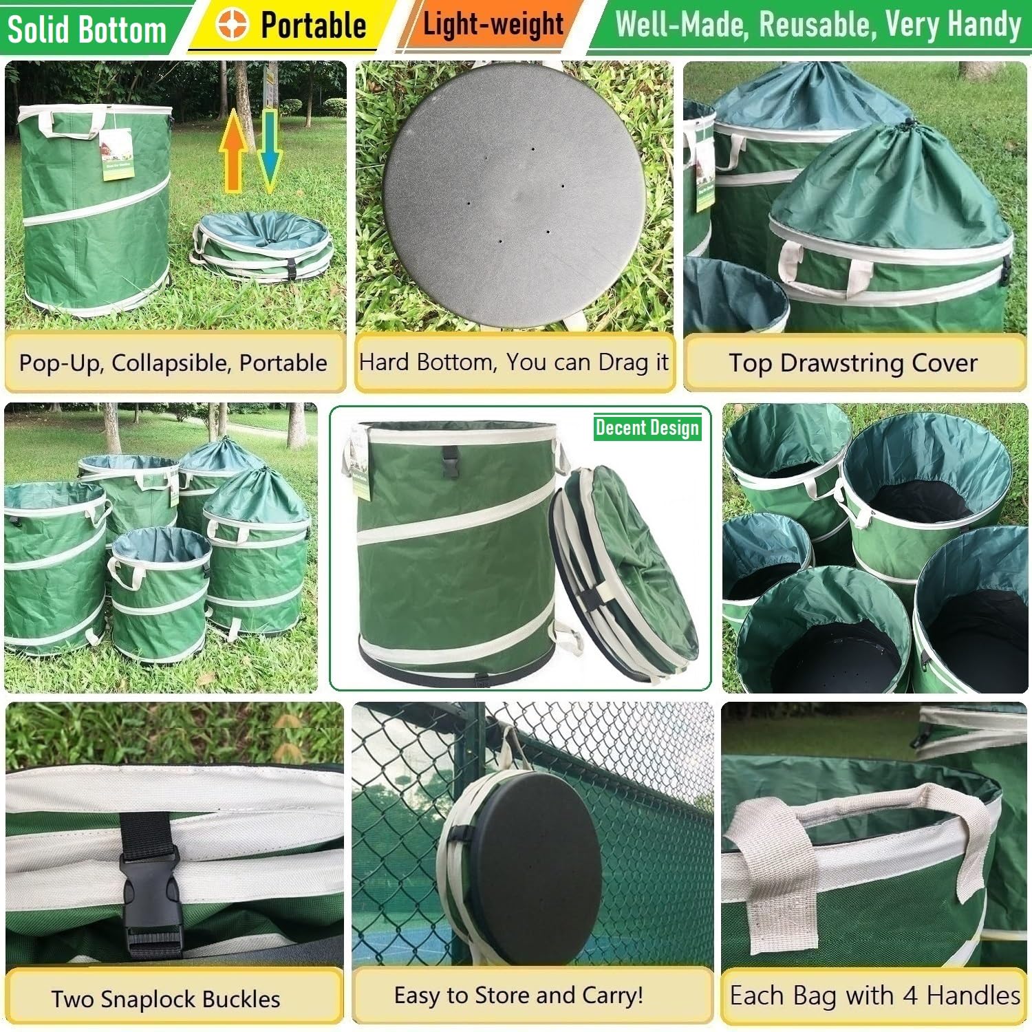 32 Gallon Collapsible Trash Can