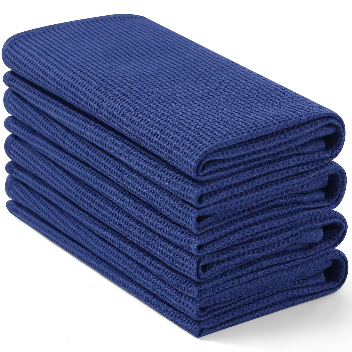 100% Cotton Waffle Weave Kitchen Towels (4 Count)
