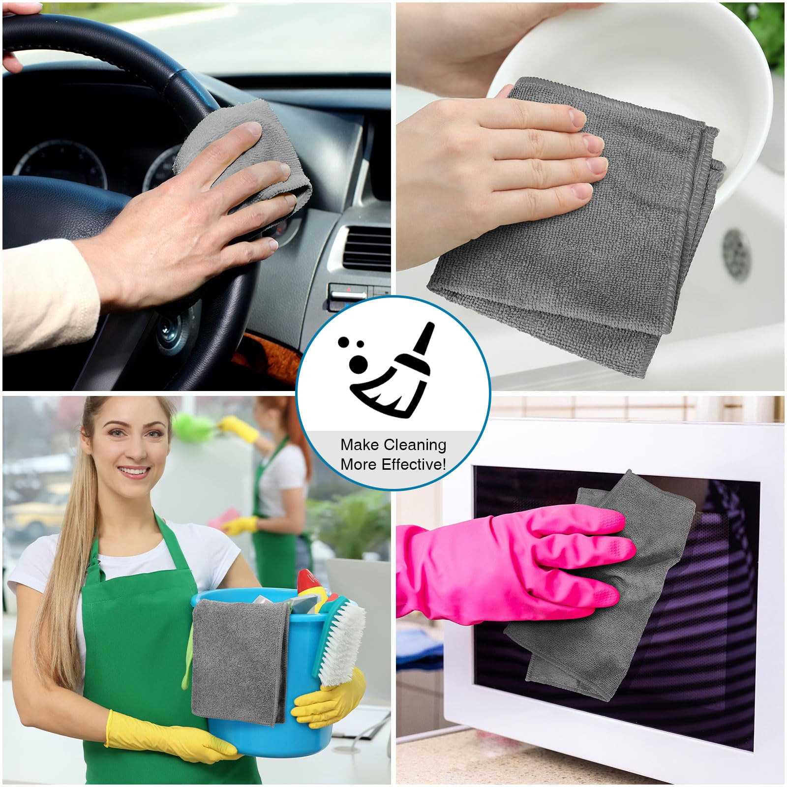 200 Microfiber Cleaning Cloths