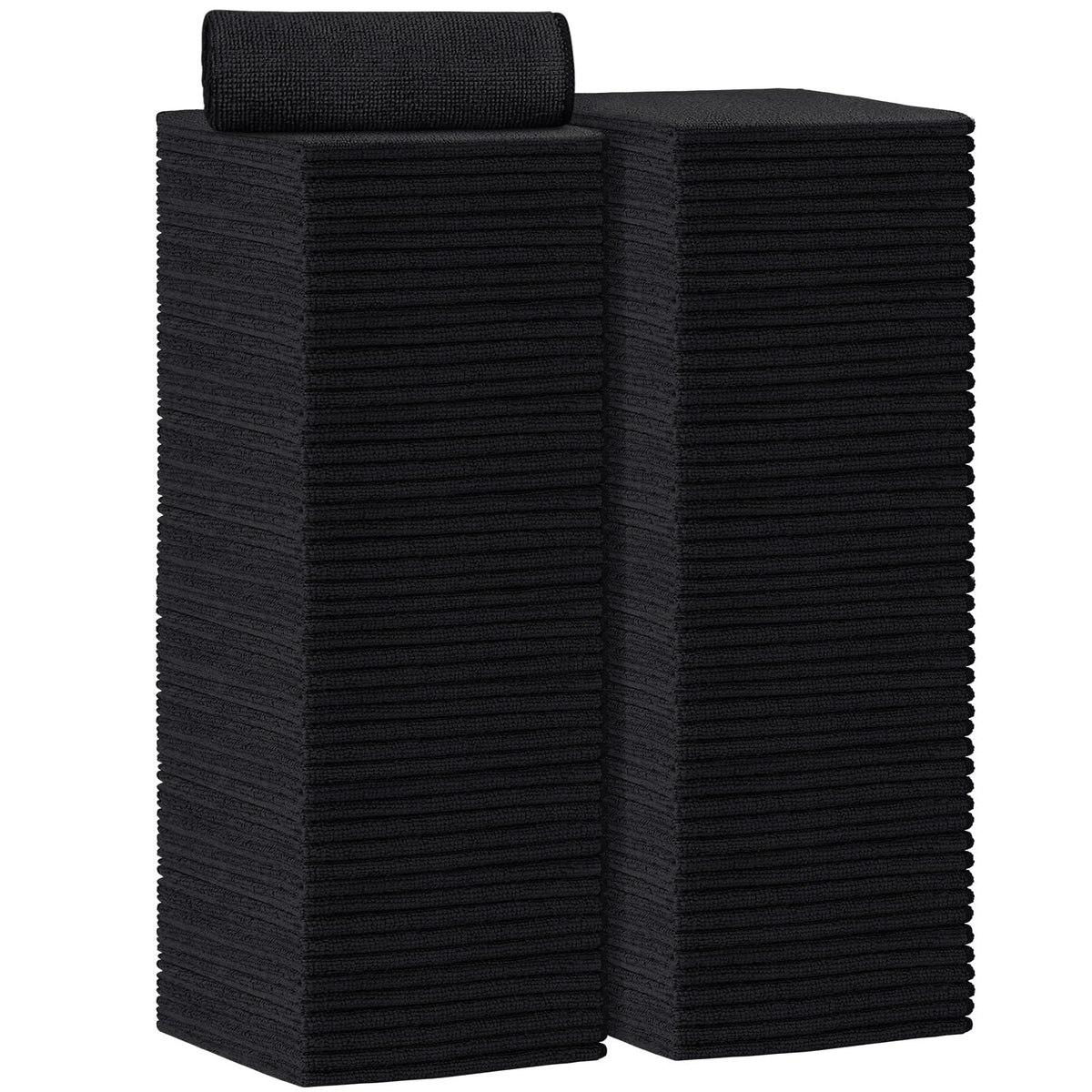 Black Microfiber Cleaning Cloth (100 Count)
