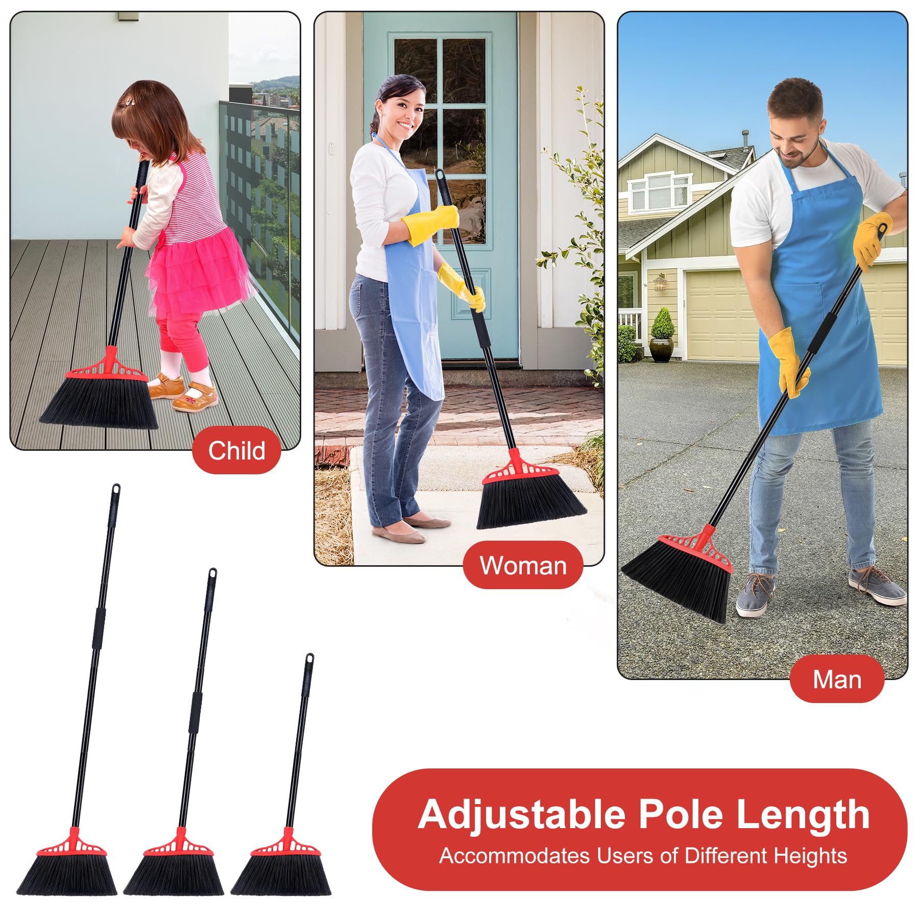 Heavy Duty Broom Commercial Indoor