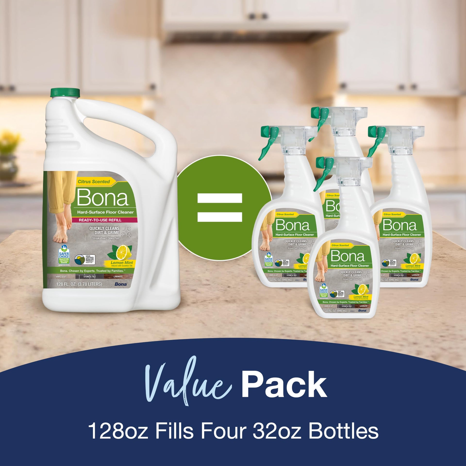 Multi Surface Floor Cleaner Refill (128 Fl Oz)
