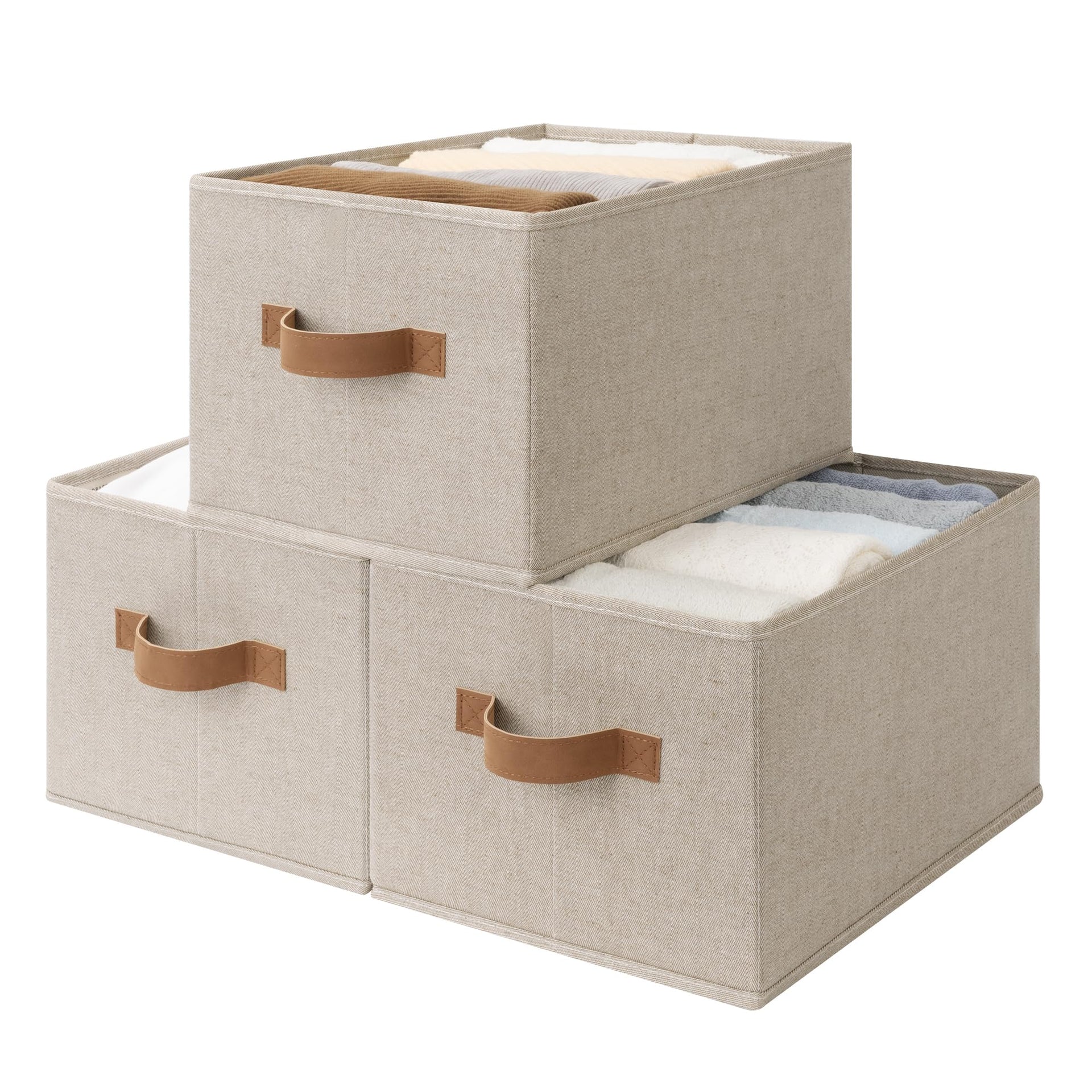 Closet Storage Bins (3 Count)