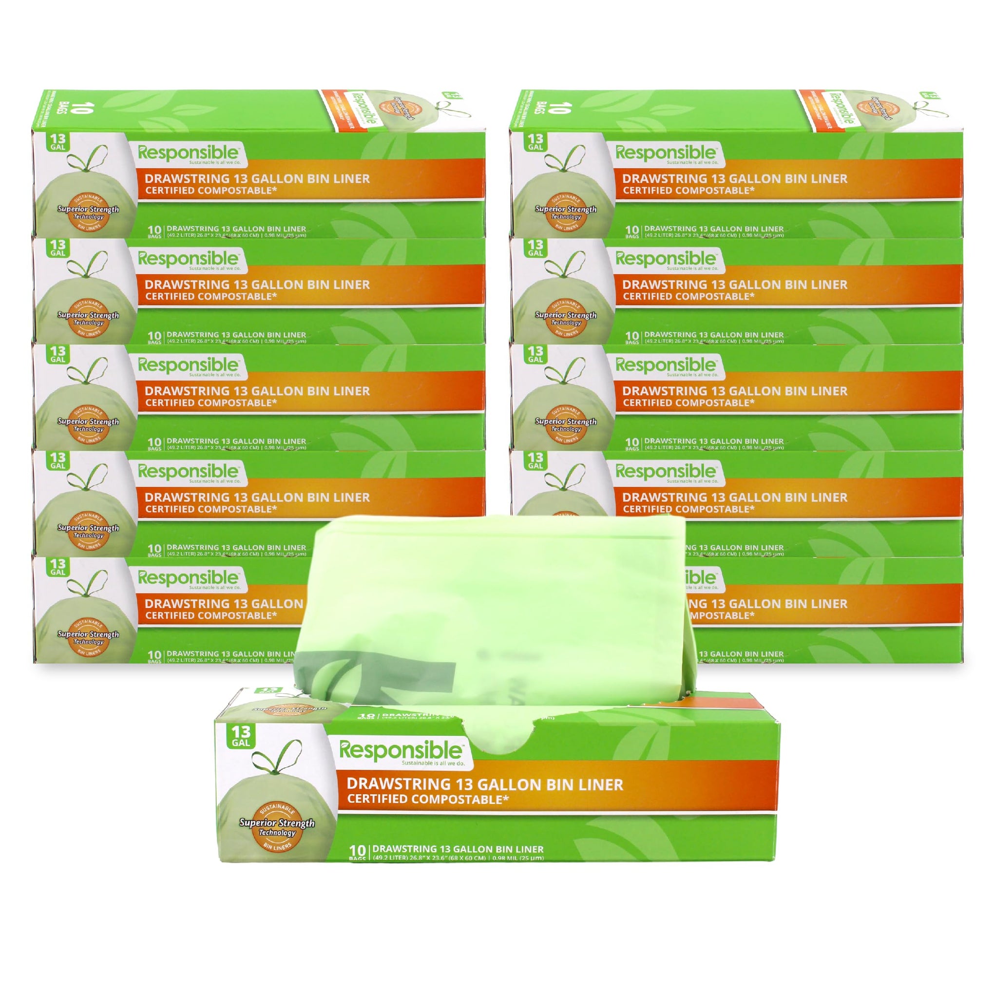 Kitchen Bin Liners (42 Count)