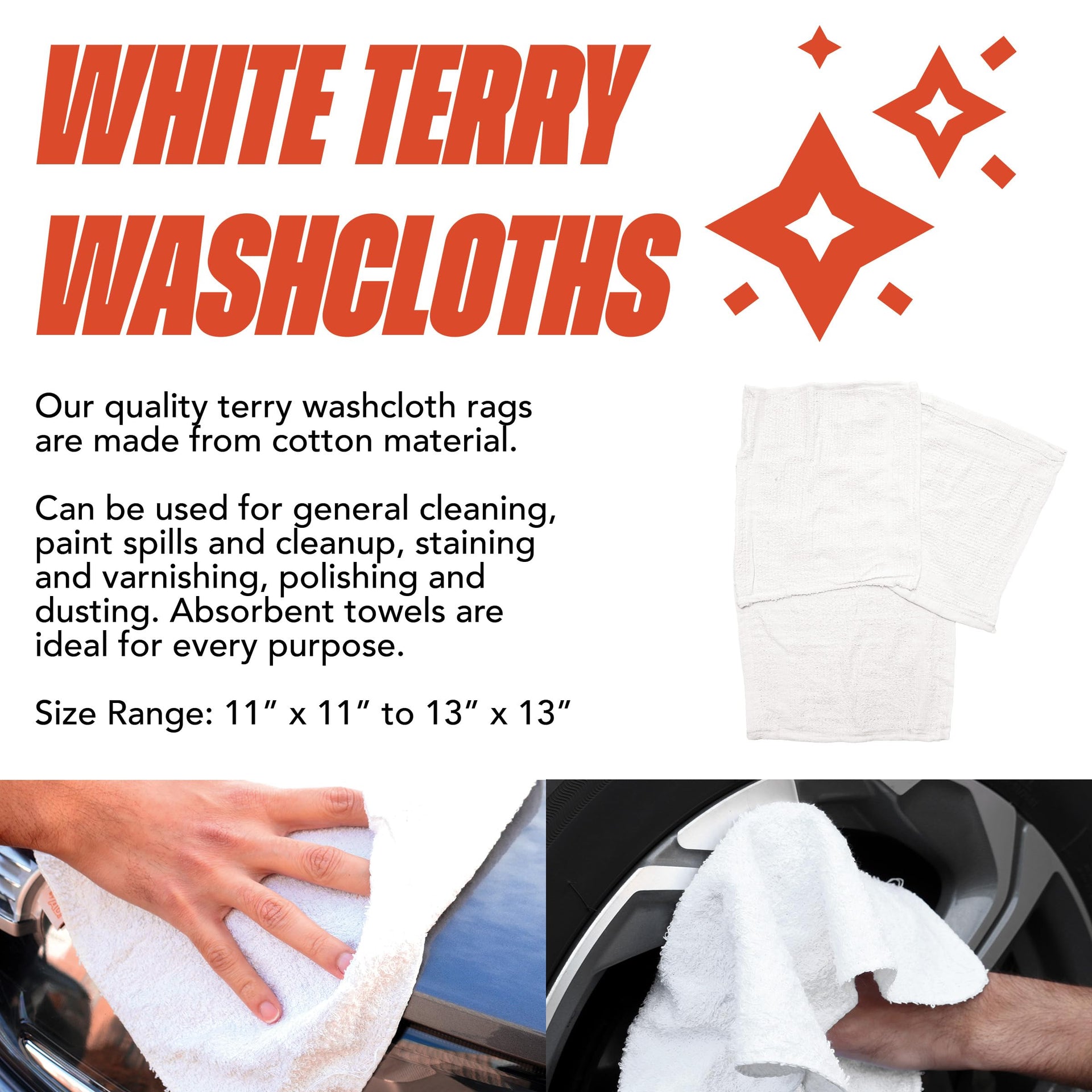 Arkwright W11 Terry Cloth Towels for Cleaning