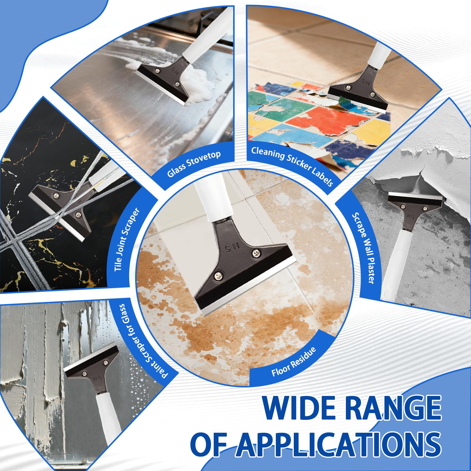 Floor Scraper Heavy Duty Long Handle